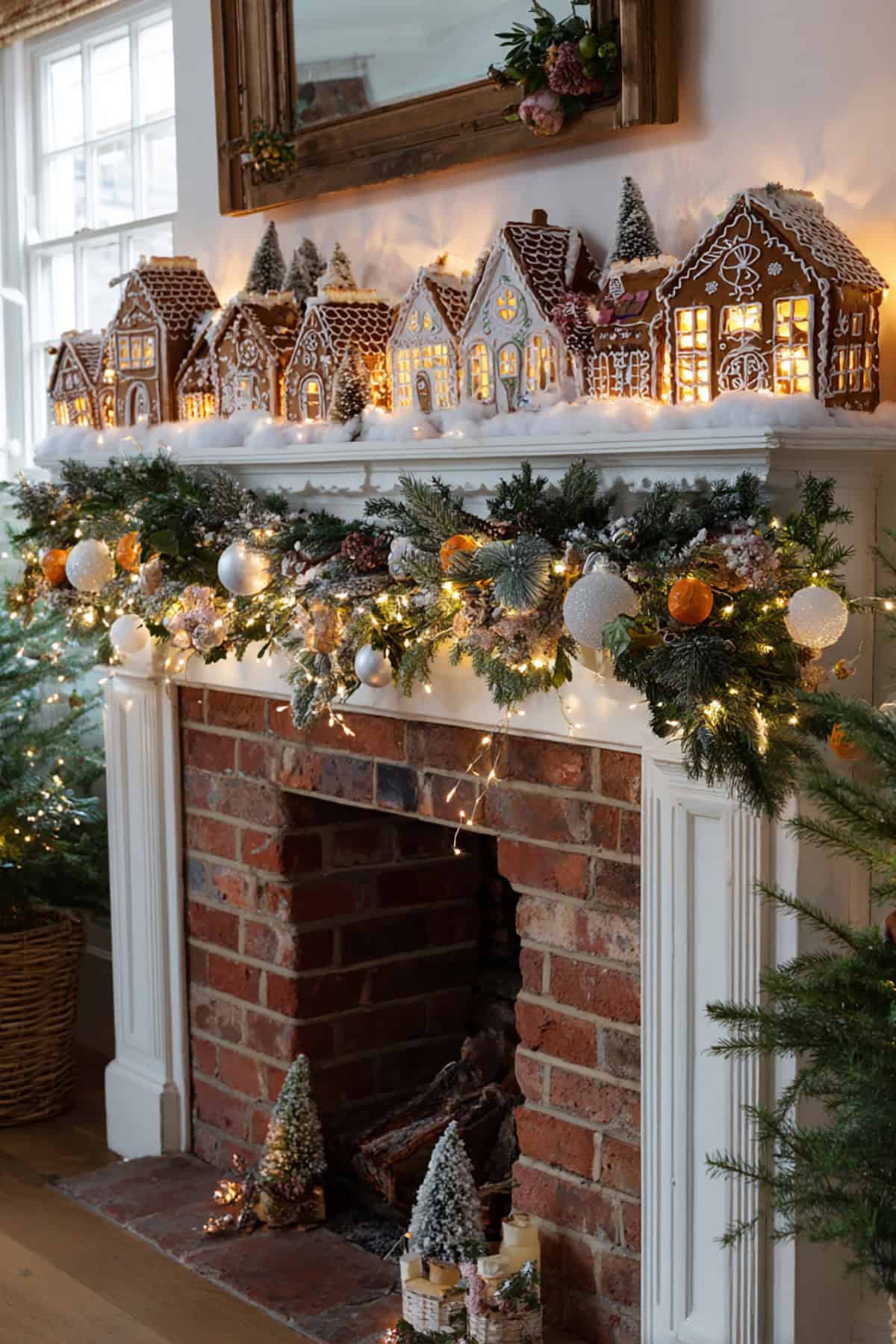 Gingerbread Mantel Display