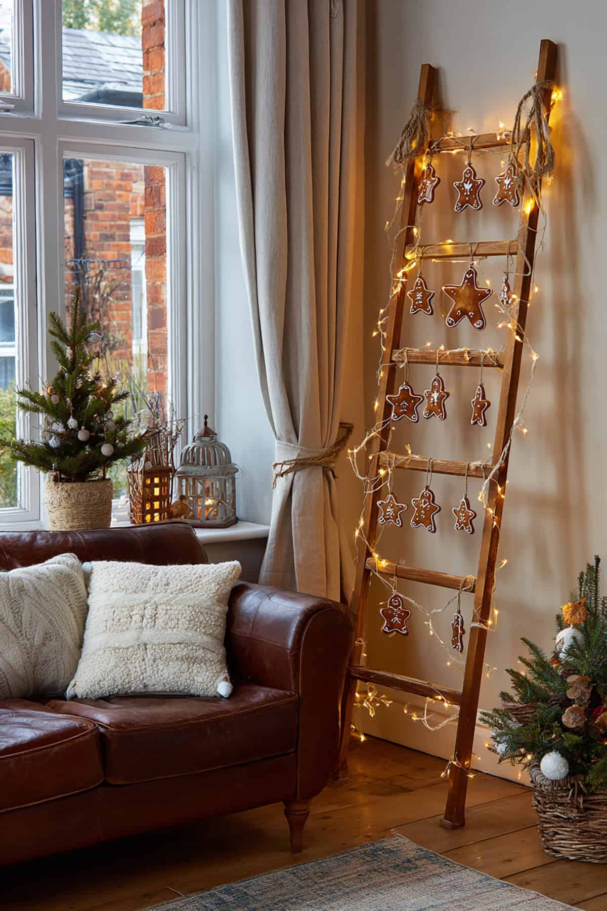 Gingerbread Ornament Ladder