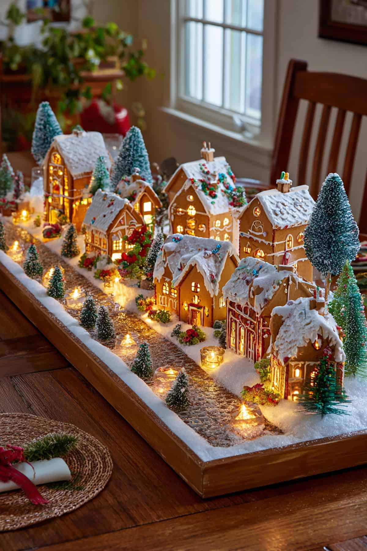 Gingerbread Village Centerpiece