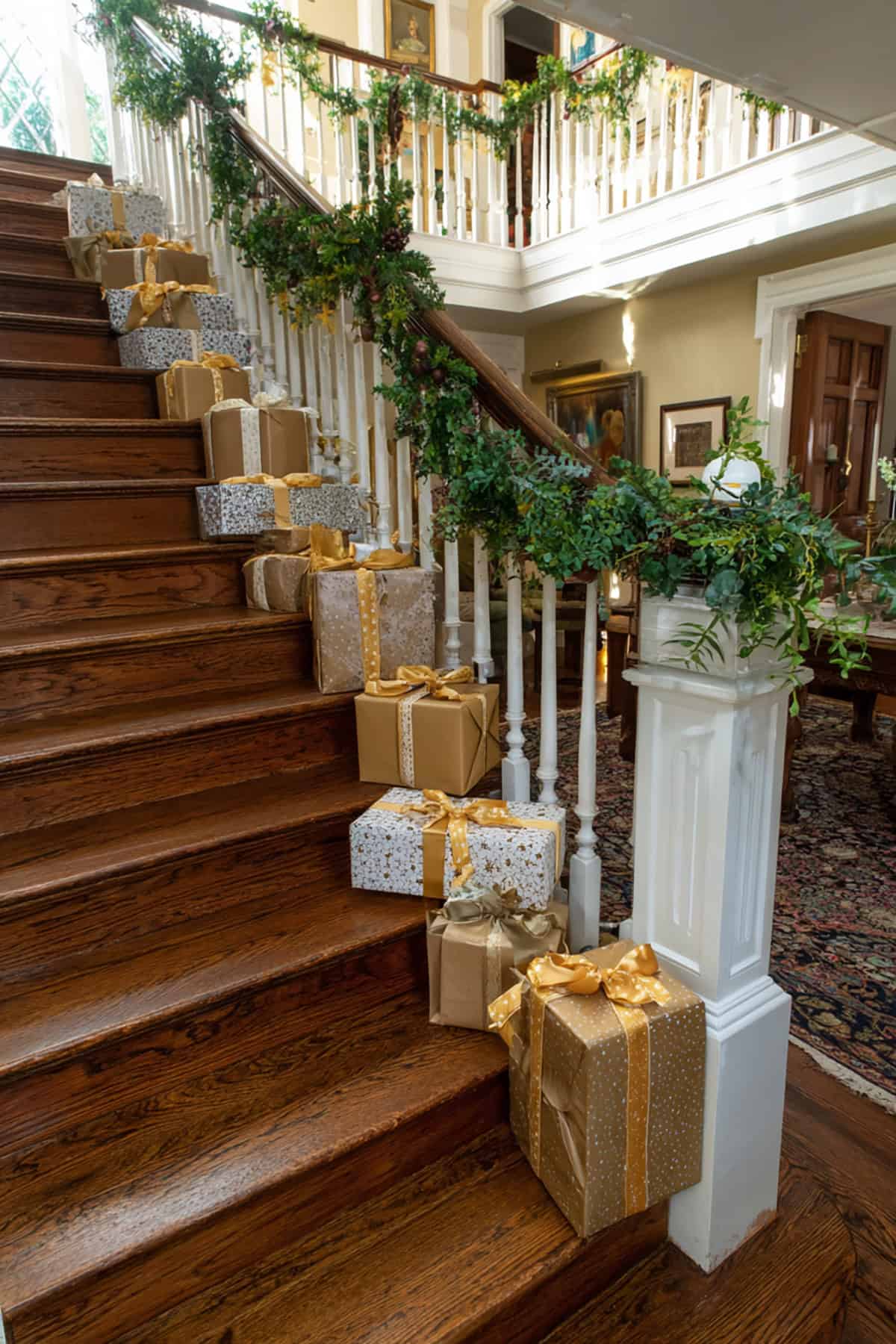 Golden Ribbons and Gift Wrapped Charm