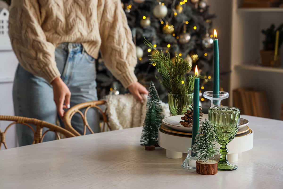 Green Glass and Candlelight