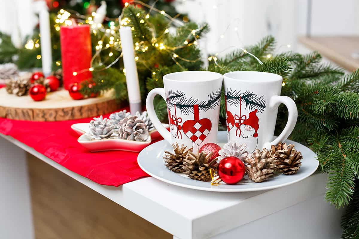 Hot Cocoa Setup on Marble Island