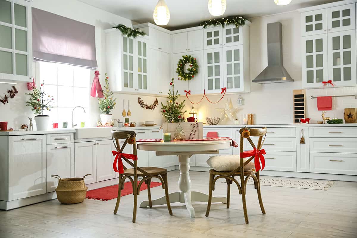 Light and Airy Holiday Breakfast Corner