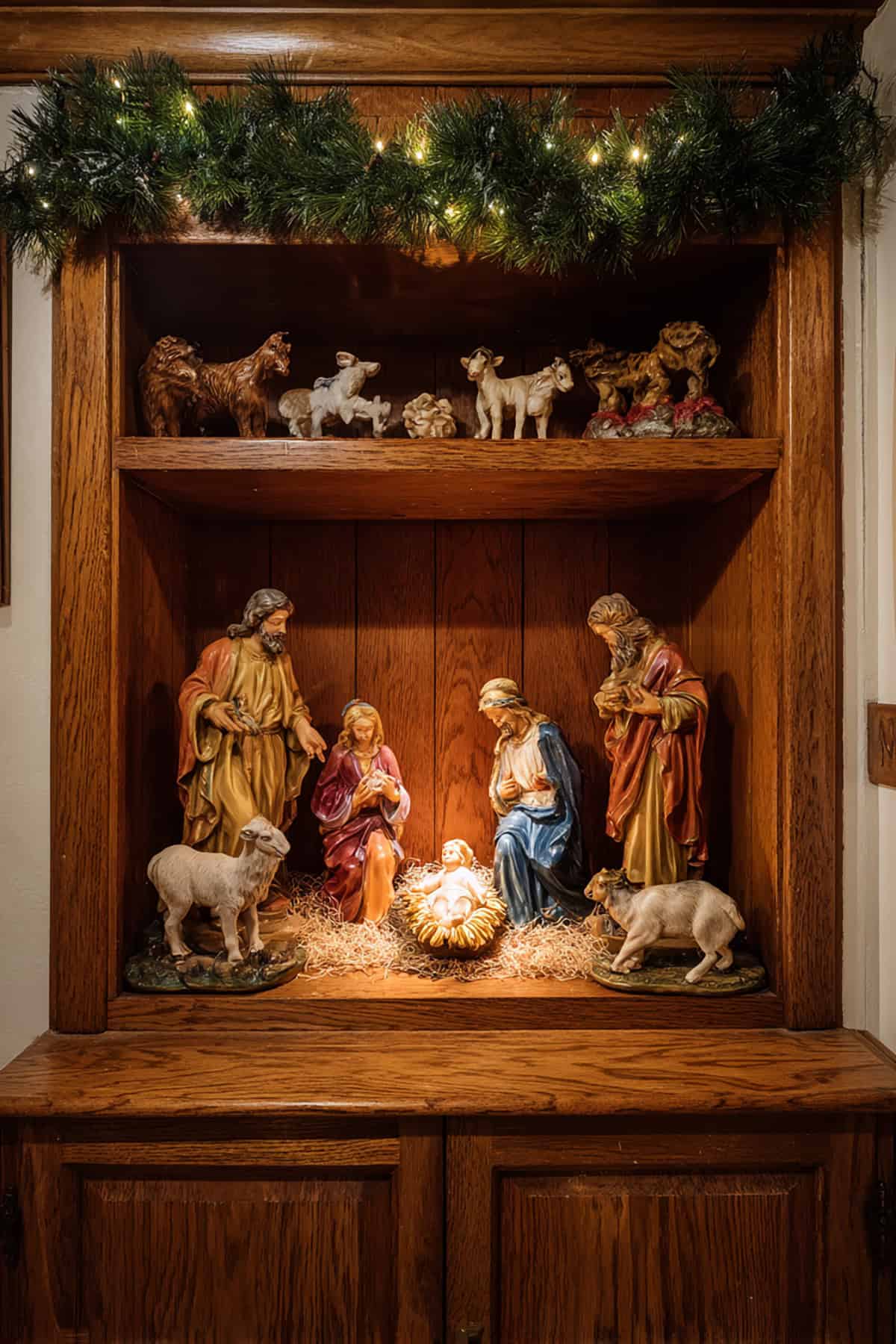 Nativity in a Wooden Nook