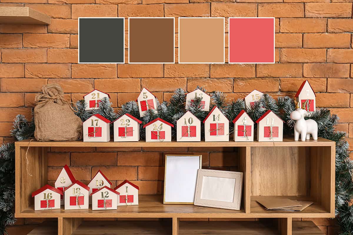 Numbered Shelf Setup for December Days