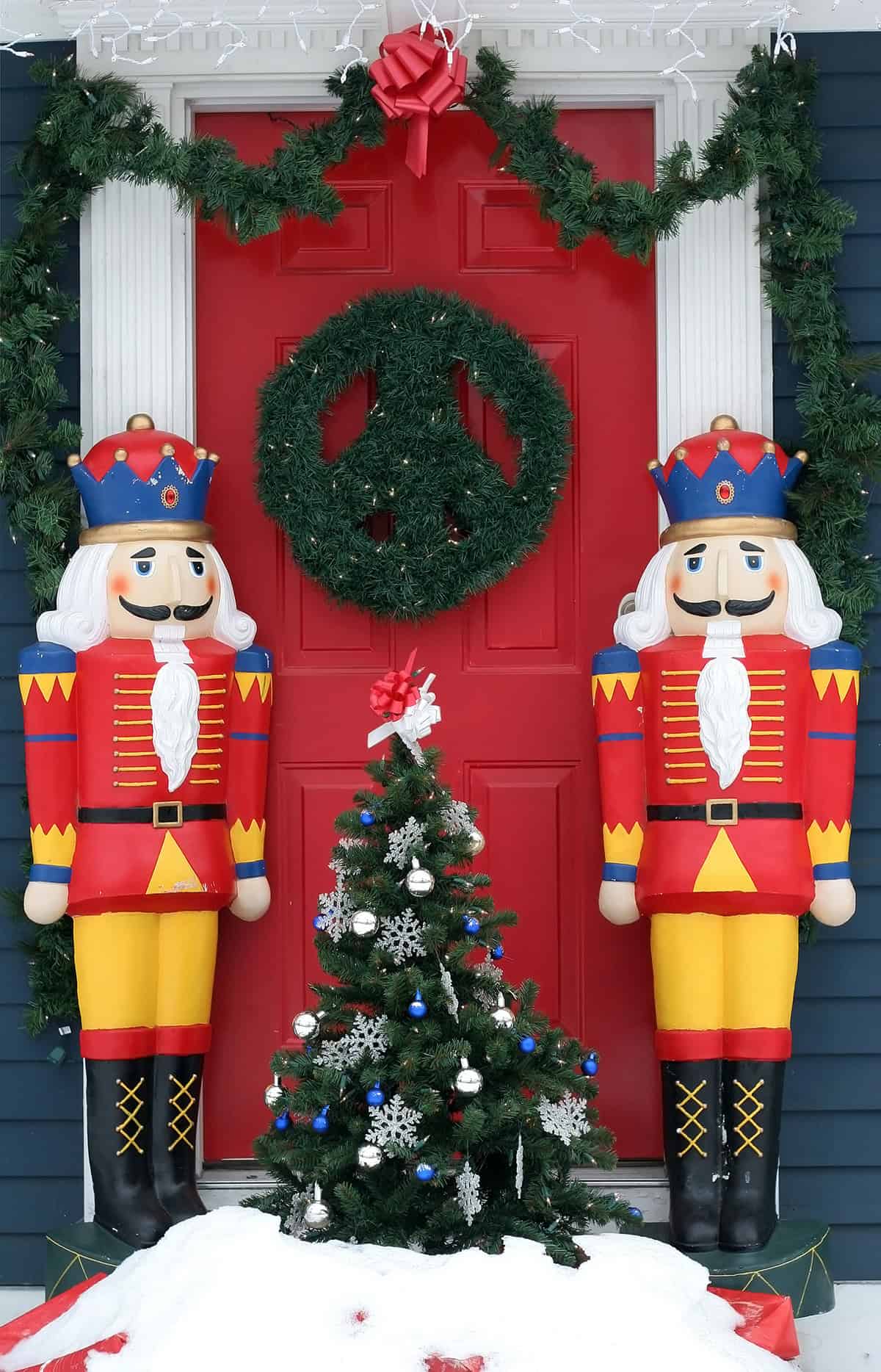 Nutcracker Guarded Christmas Doorway