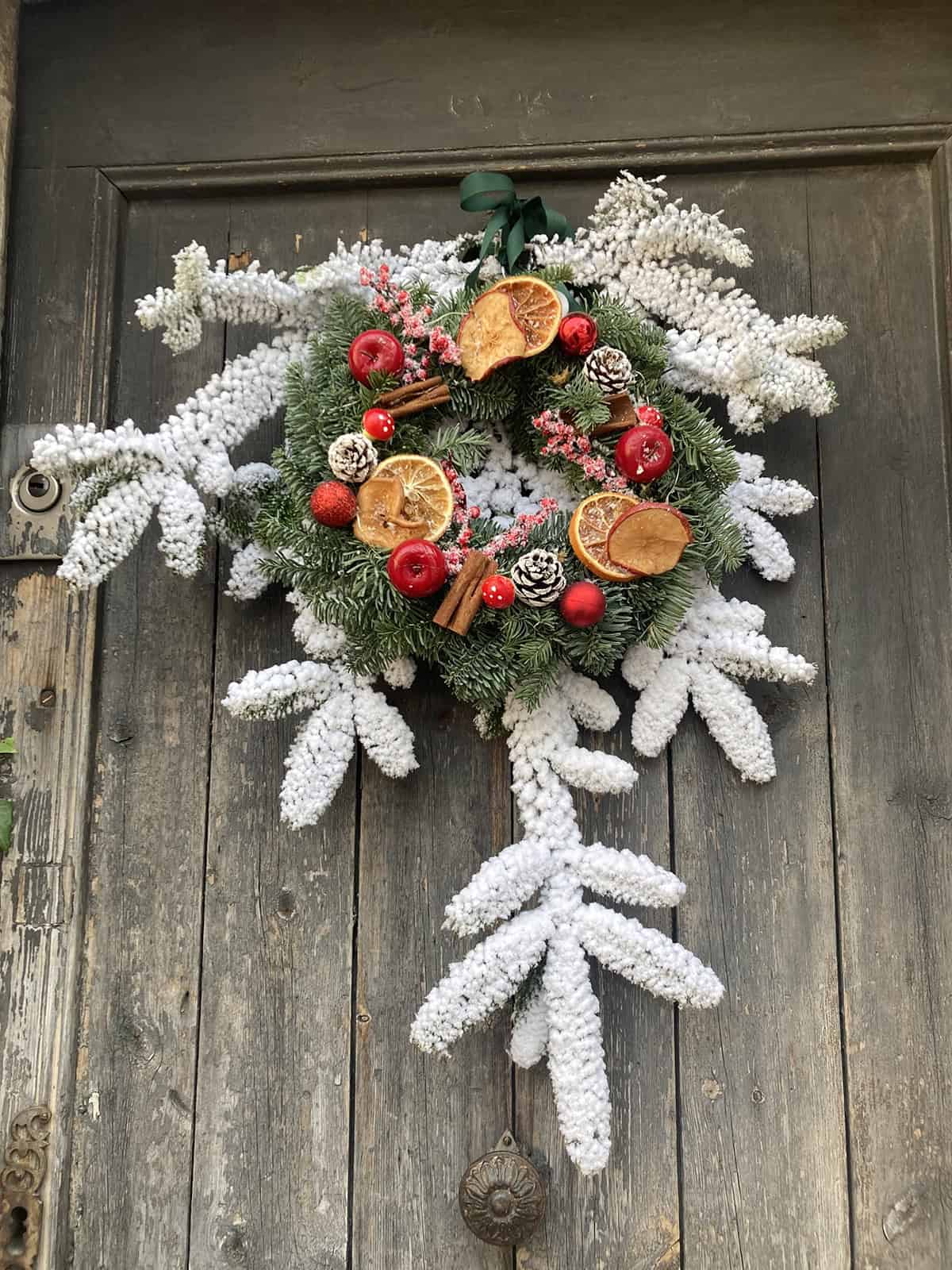 Rustic Winter Wreath with Dried Citrus