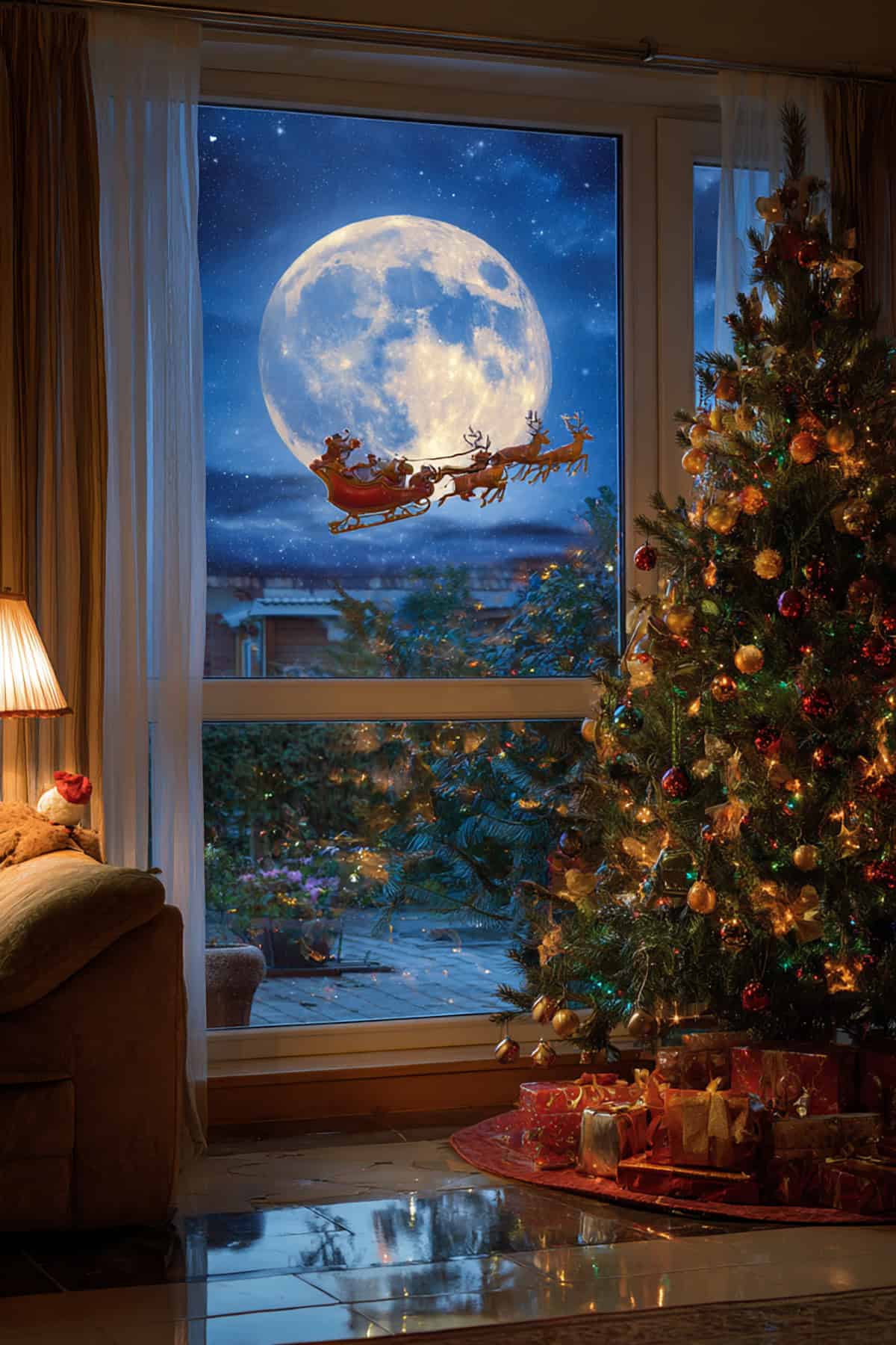 Santa and His Sleigh