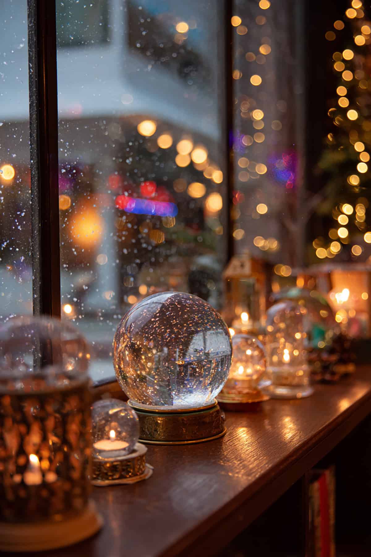 Snow Globe Display Window