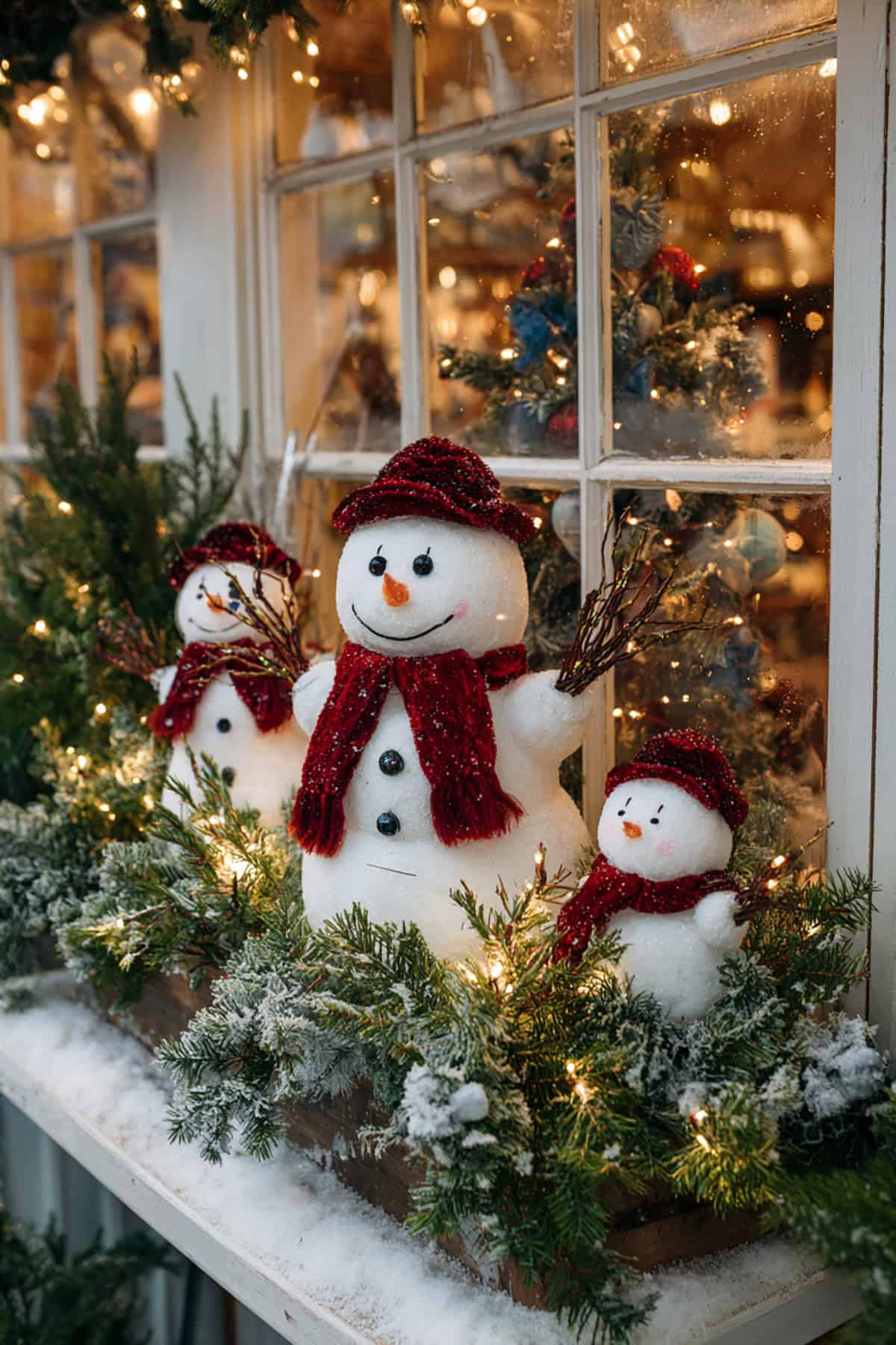 Snowmen and Greenery
