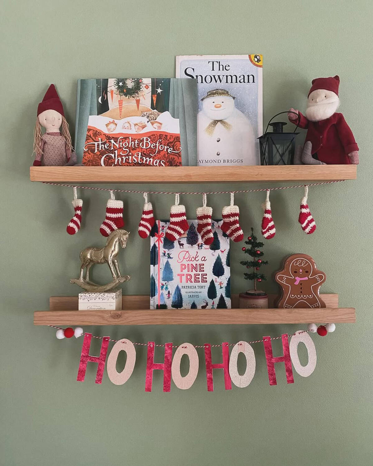 Storybook Christmas Shelf