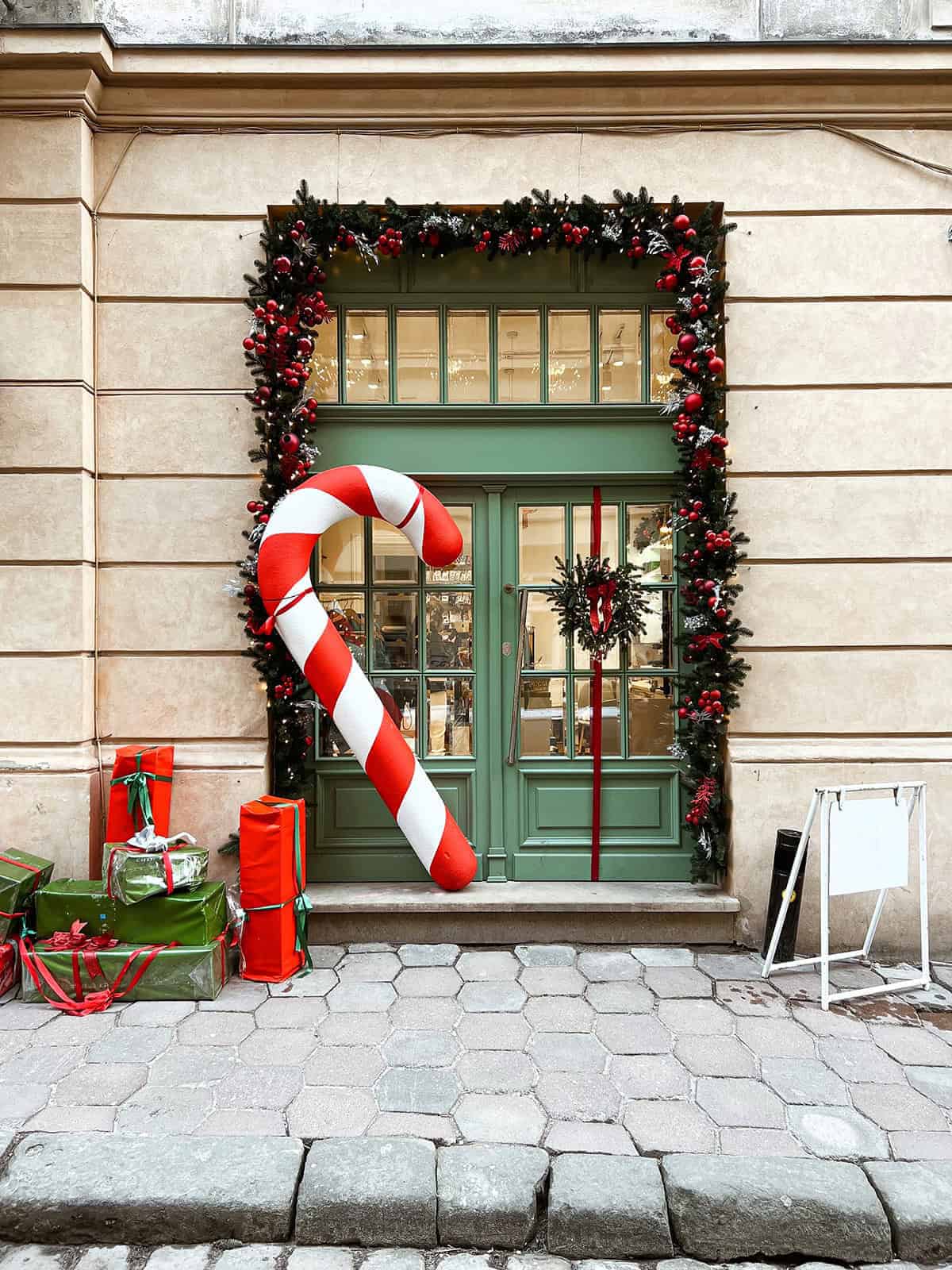The Candy Cane Entrance