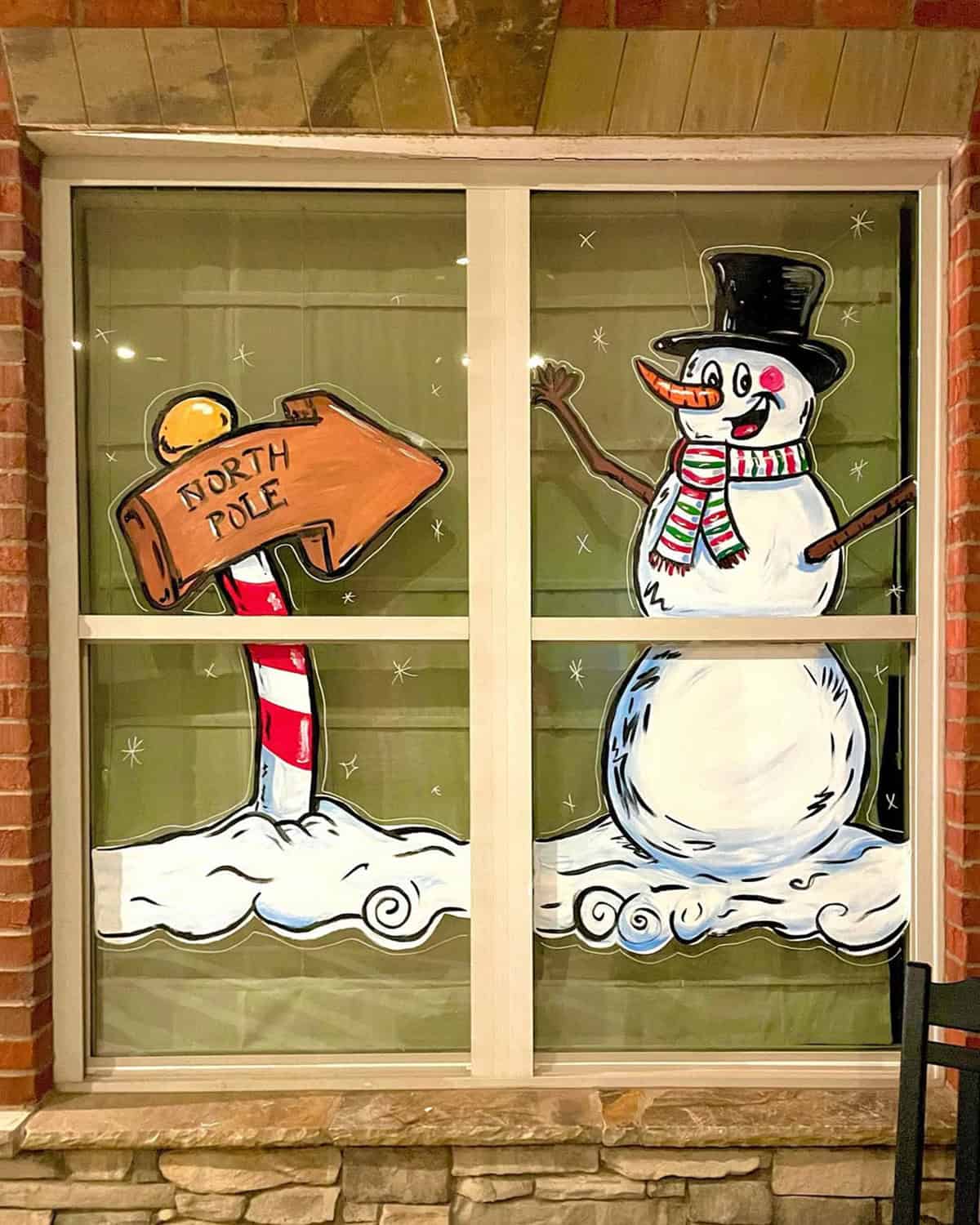 The North Pole Sign and the Snowman’s Wave