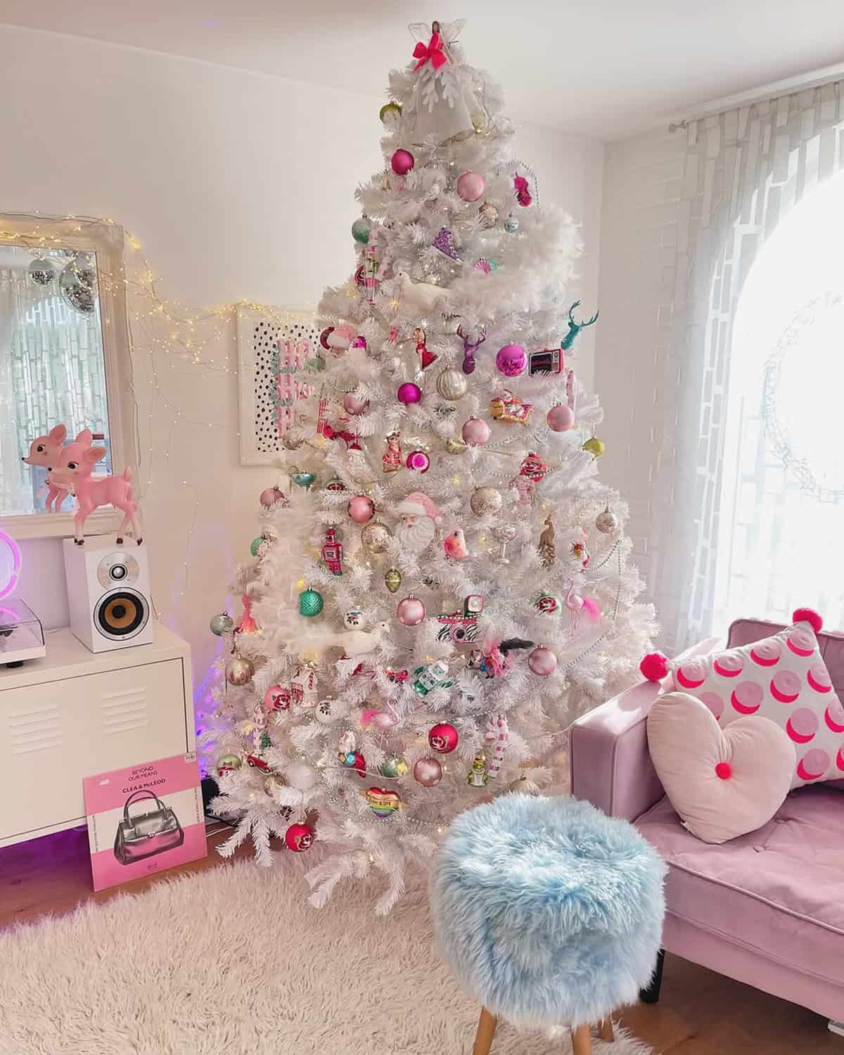 White Tree with Candy Color Pop