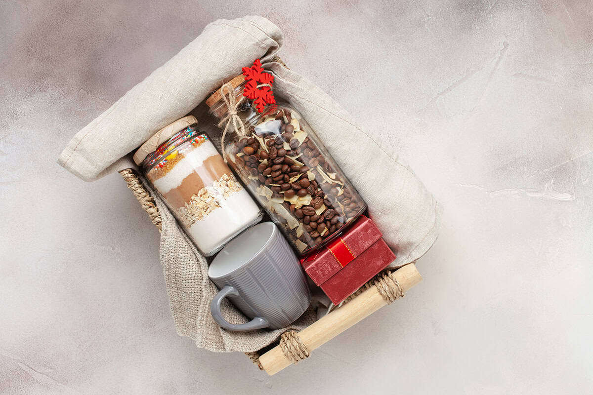 Baking Jar and Coffee Gift Basket