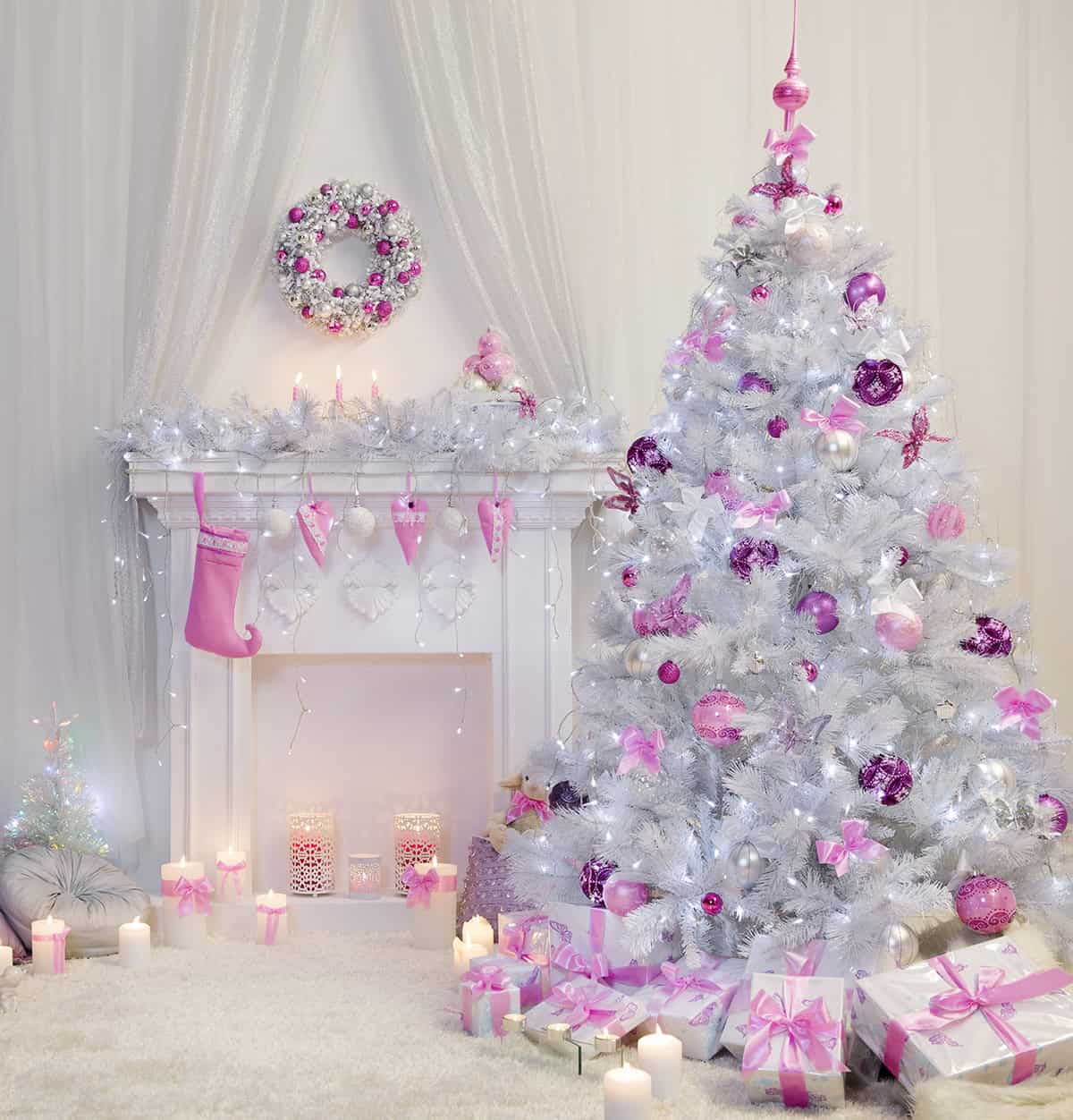 Blush and Orchid Holiday Corner