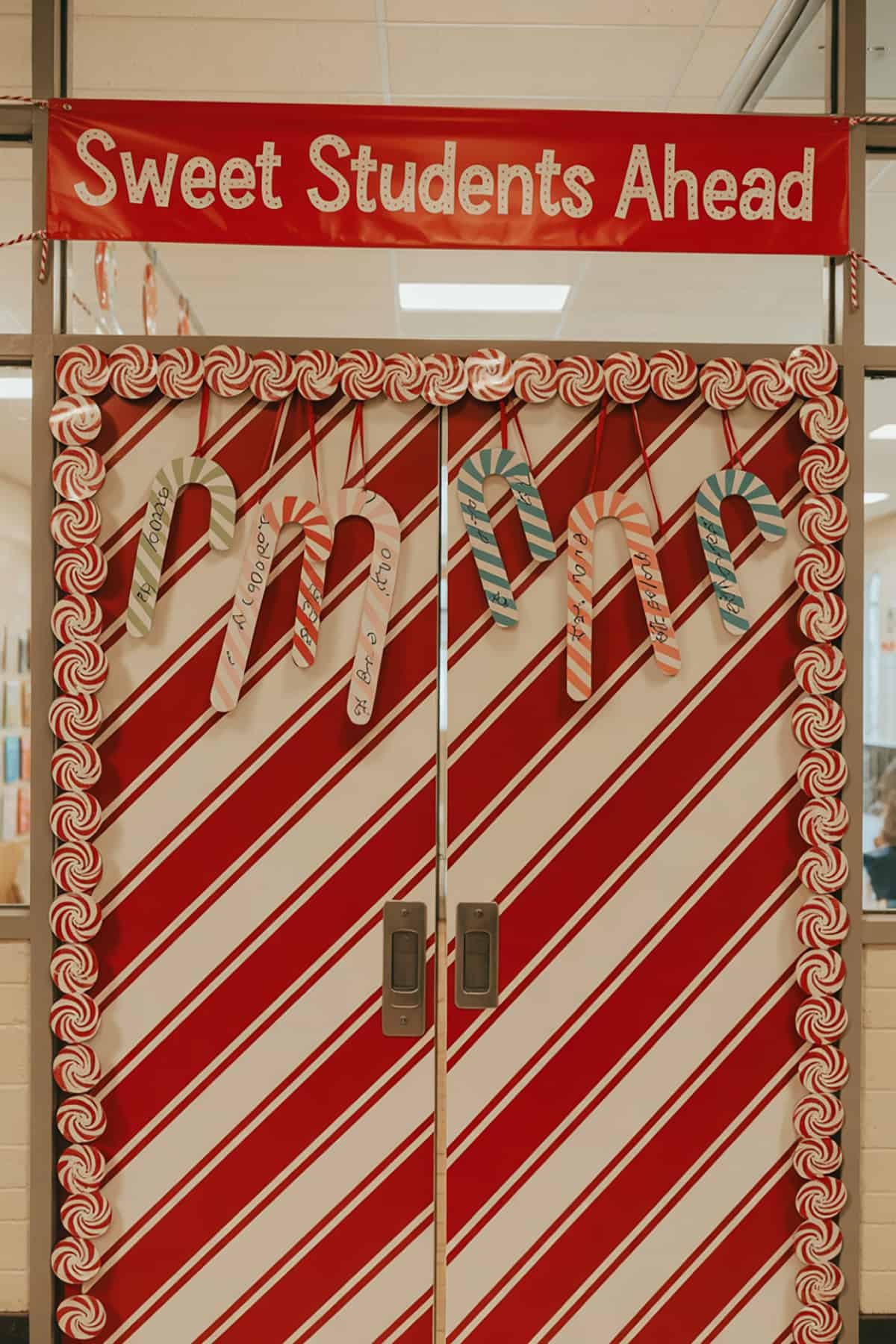 Candy Cane Lane Door
