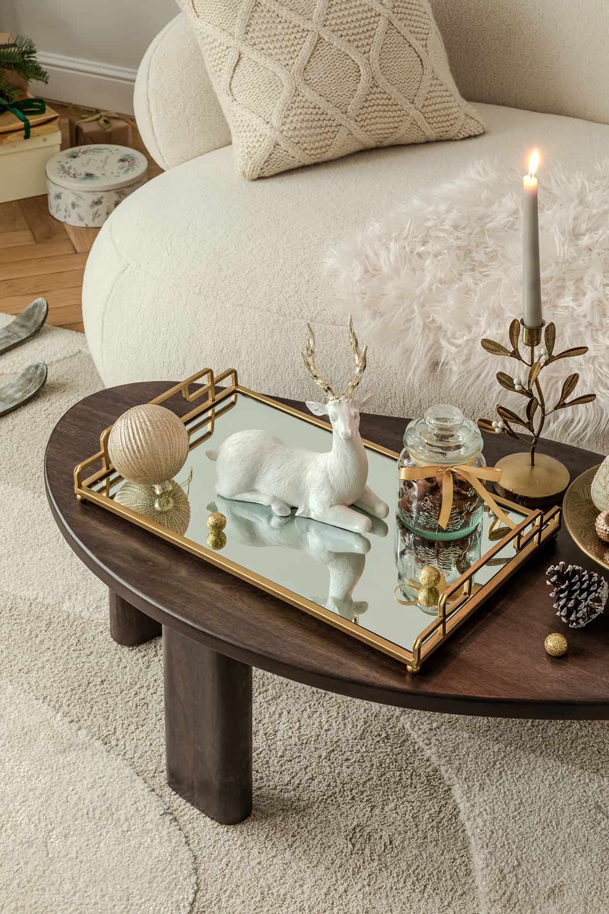 Coffee Table Christmas Tray