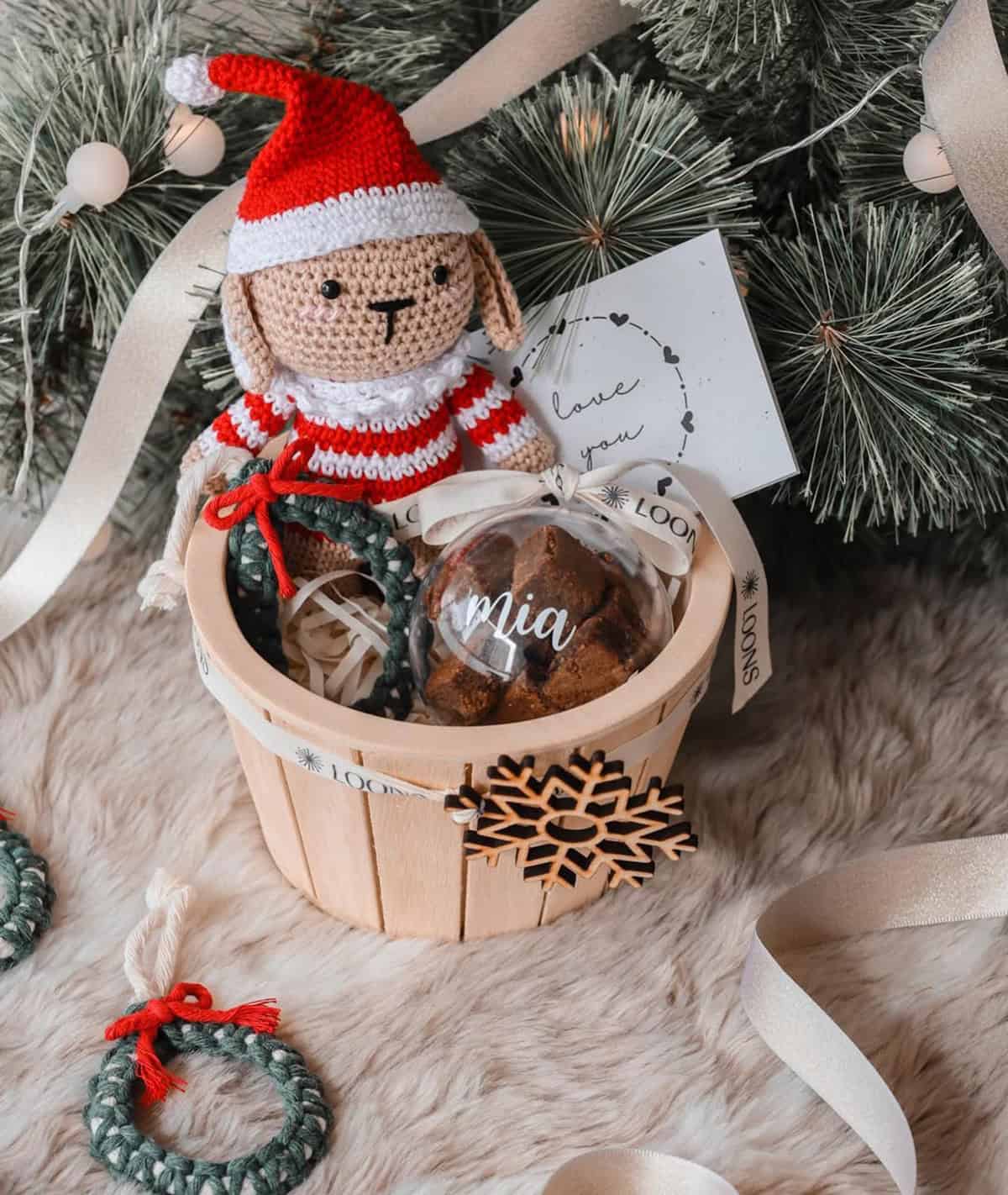 Cozy Crochet Gift Basket