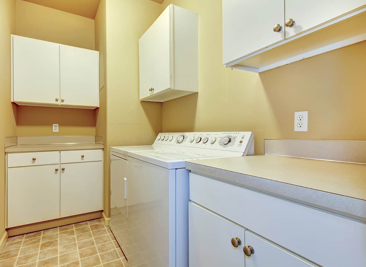 Custom Units in Narrow Laundry Room