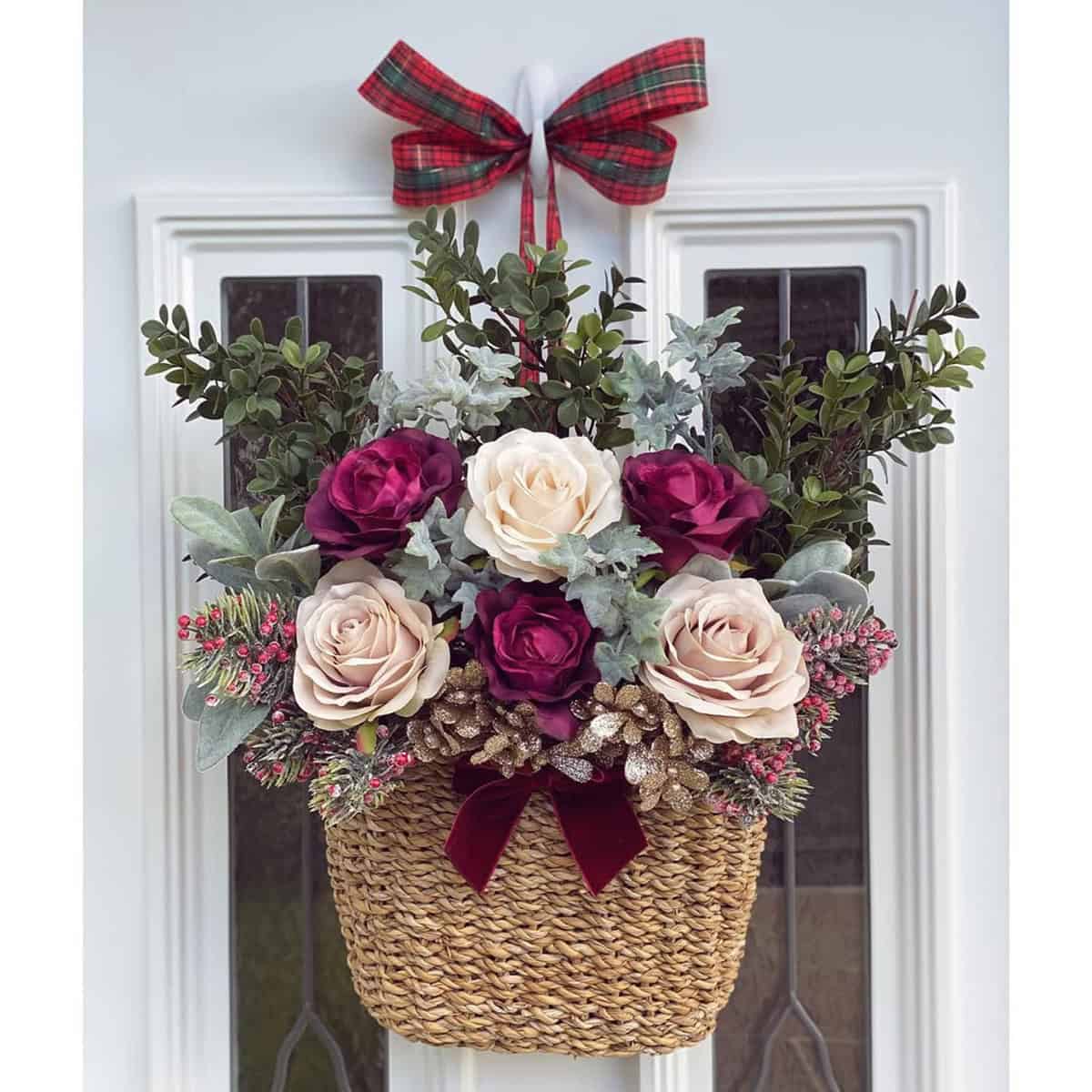 Floral Door Basket