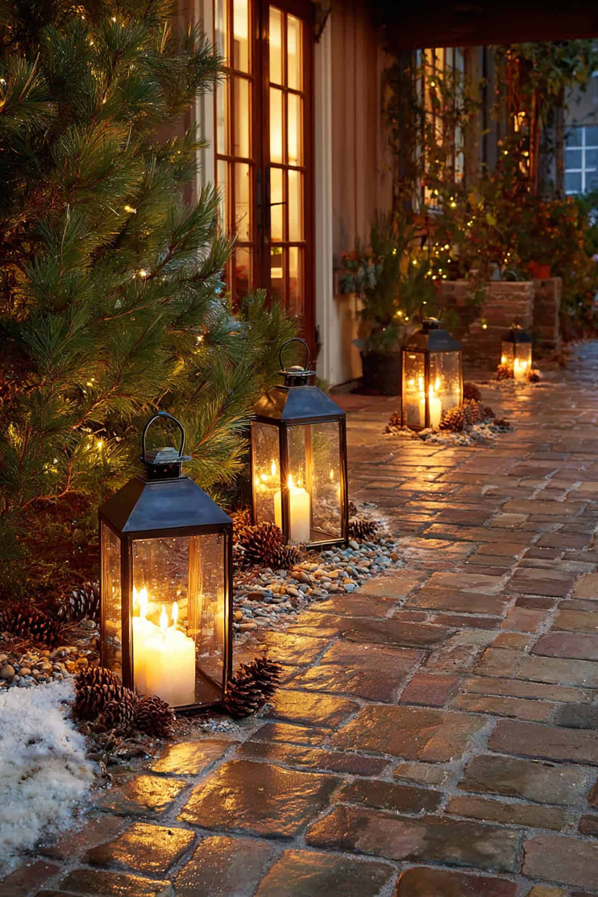 Frosted Lantern Pathway
