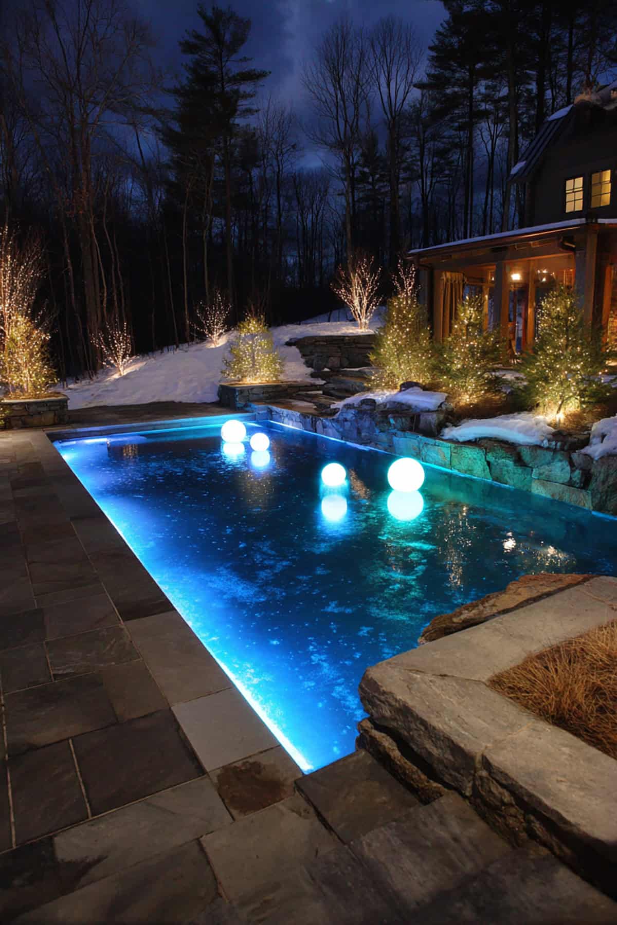 Frozen Lake Edge Lighting