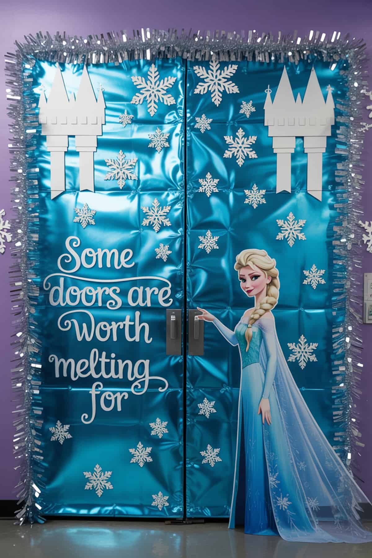 Frozen Themed Ice Castle Door