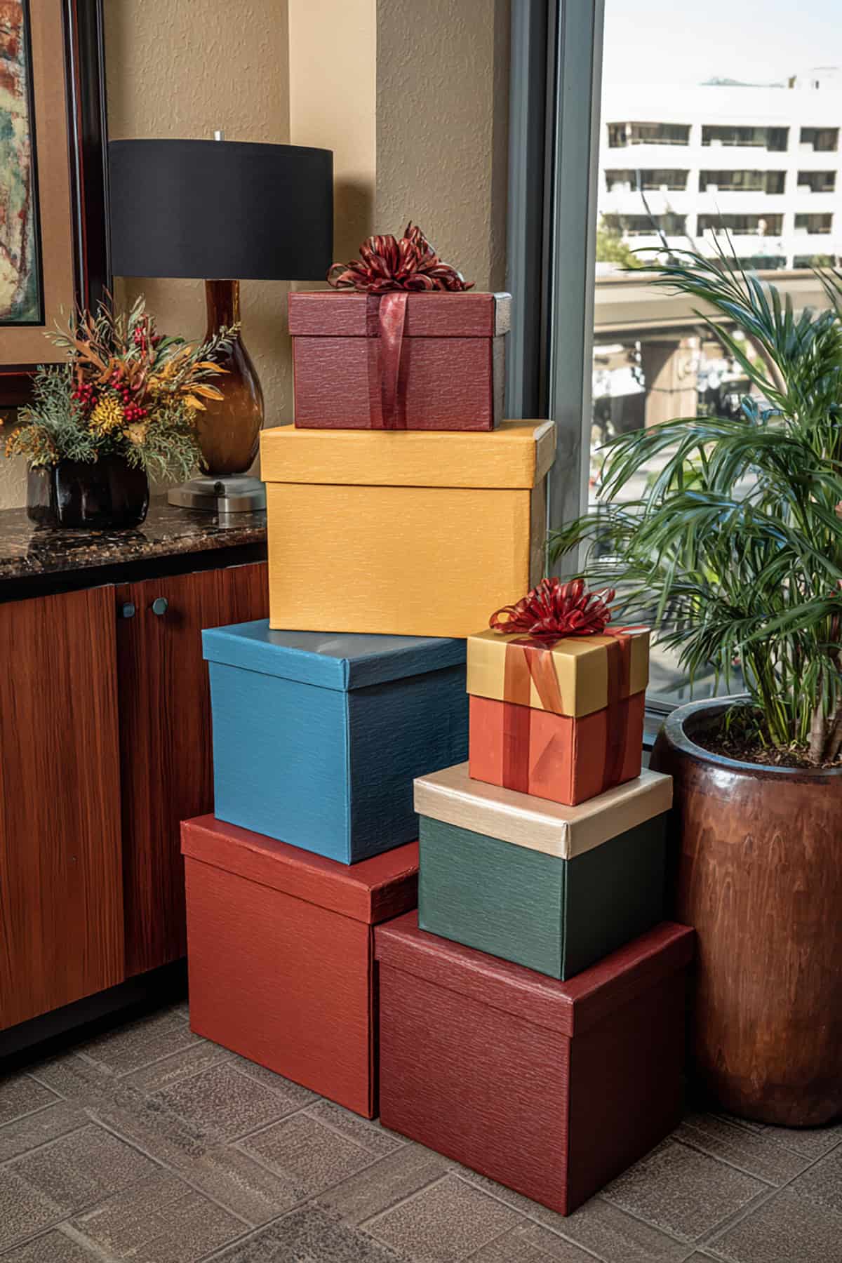 Gift Box Display in Common Areas