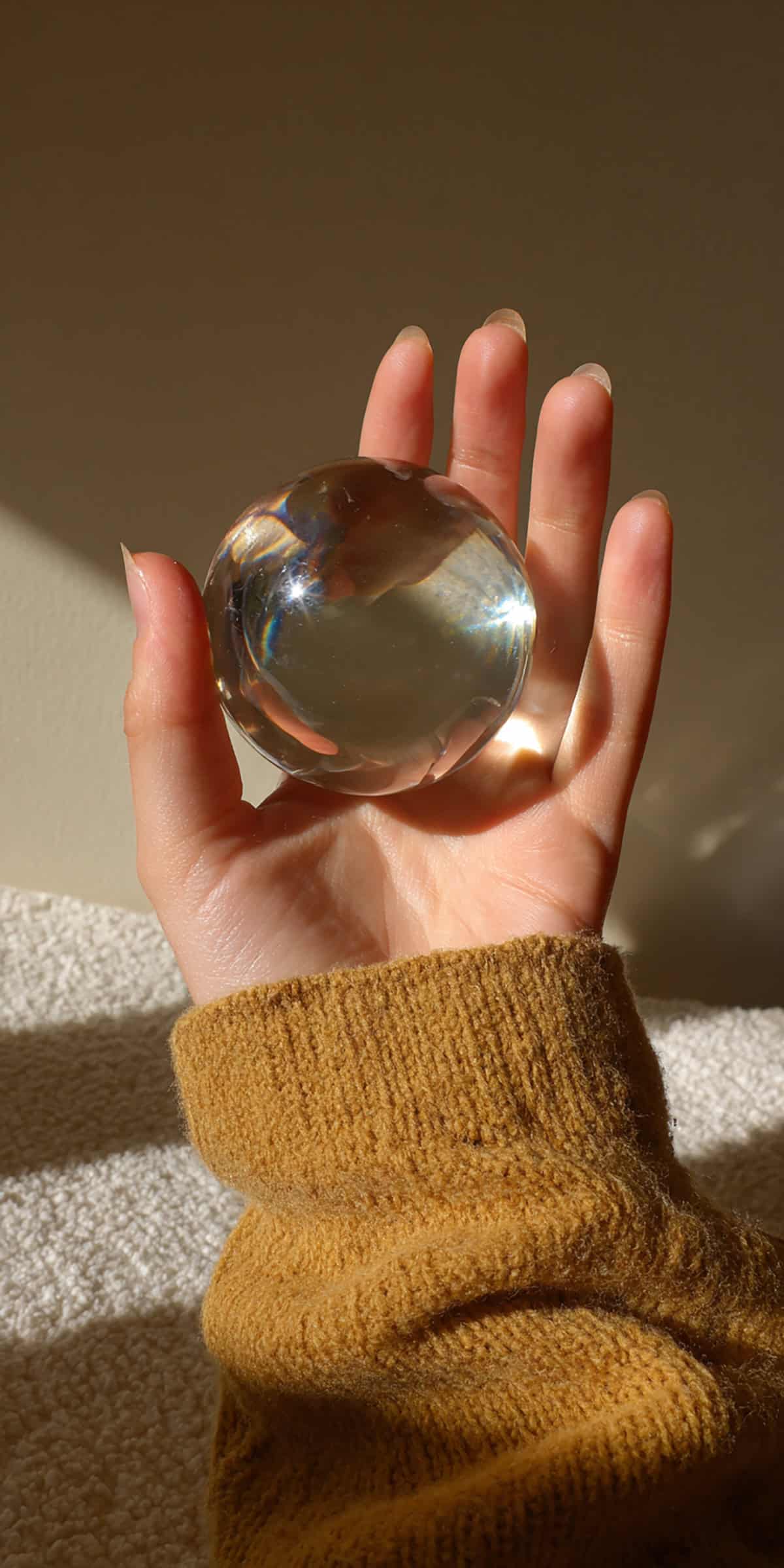 Glass Bauble in Hand