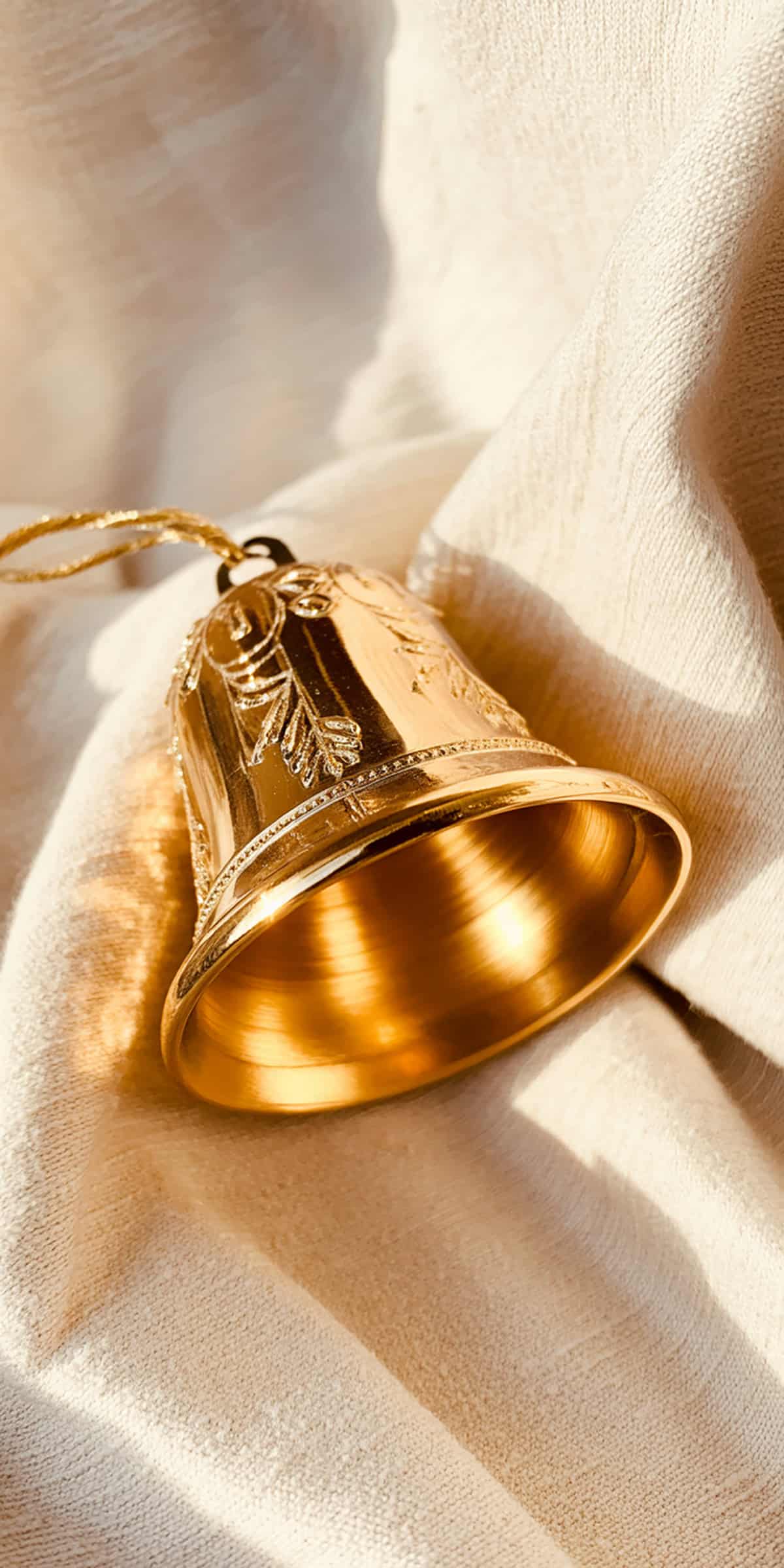 Golden Bell Ornament