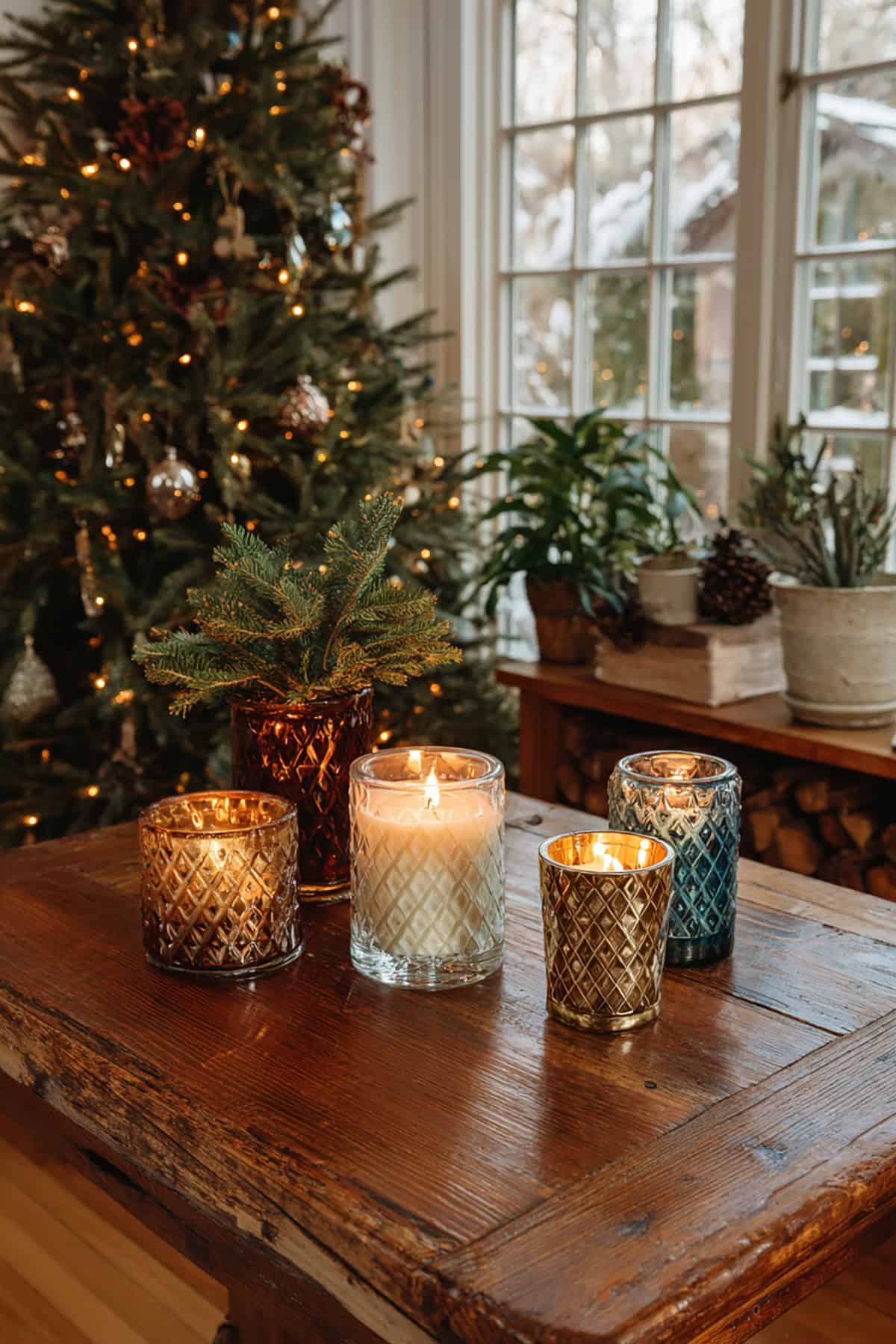 Holiday Scent Corner With Seasonal Candles