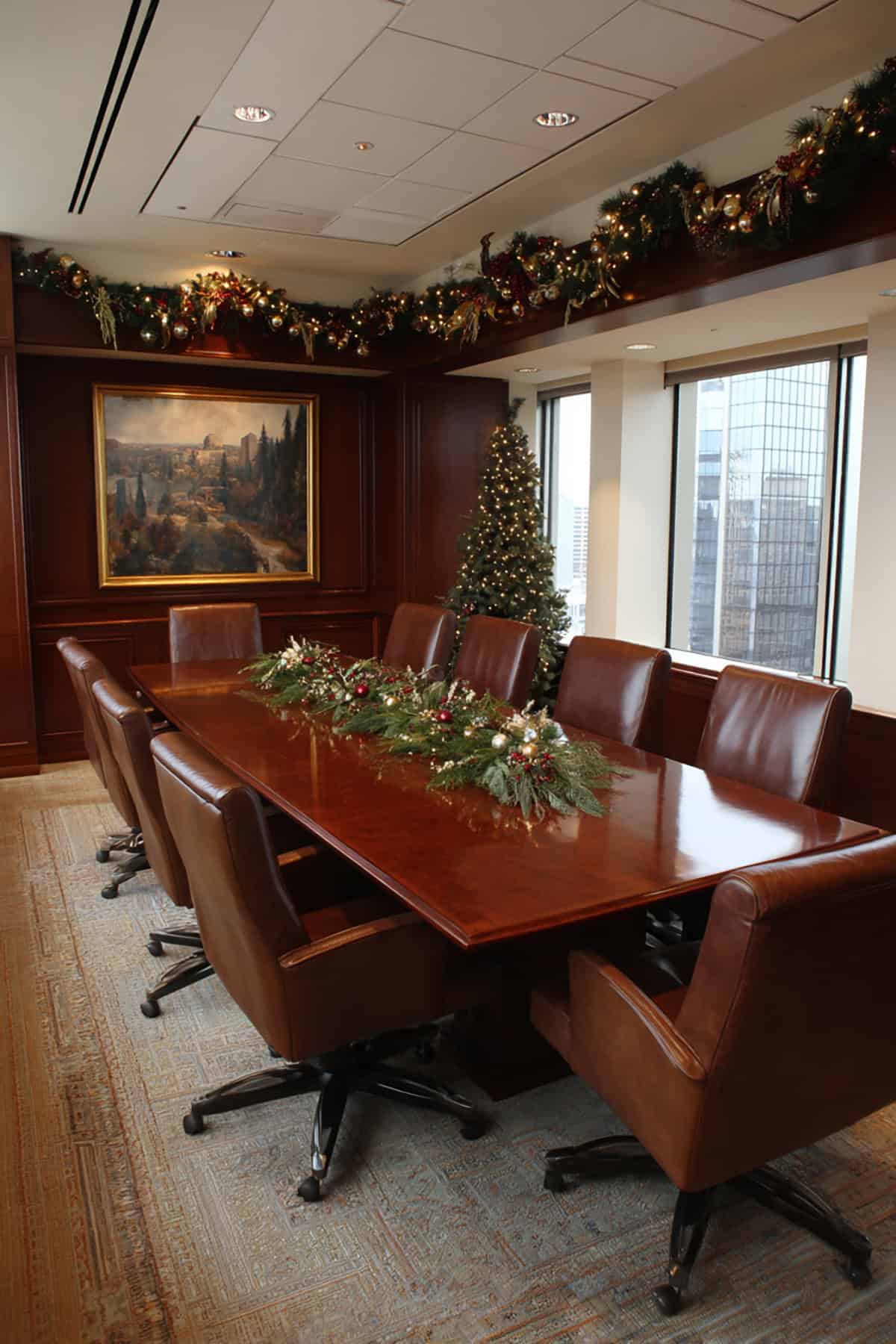 Meeting Room Christmas Accents