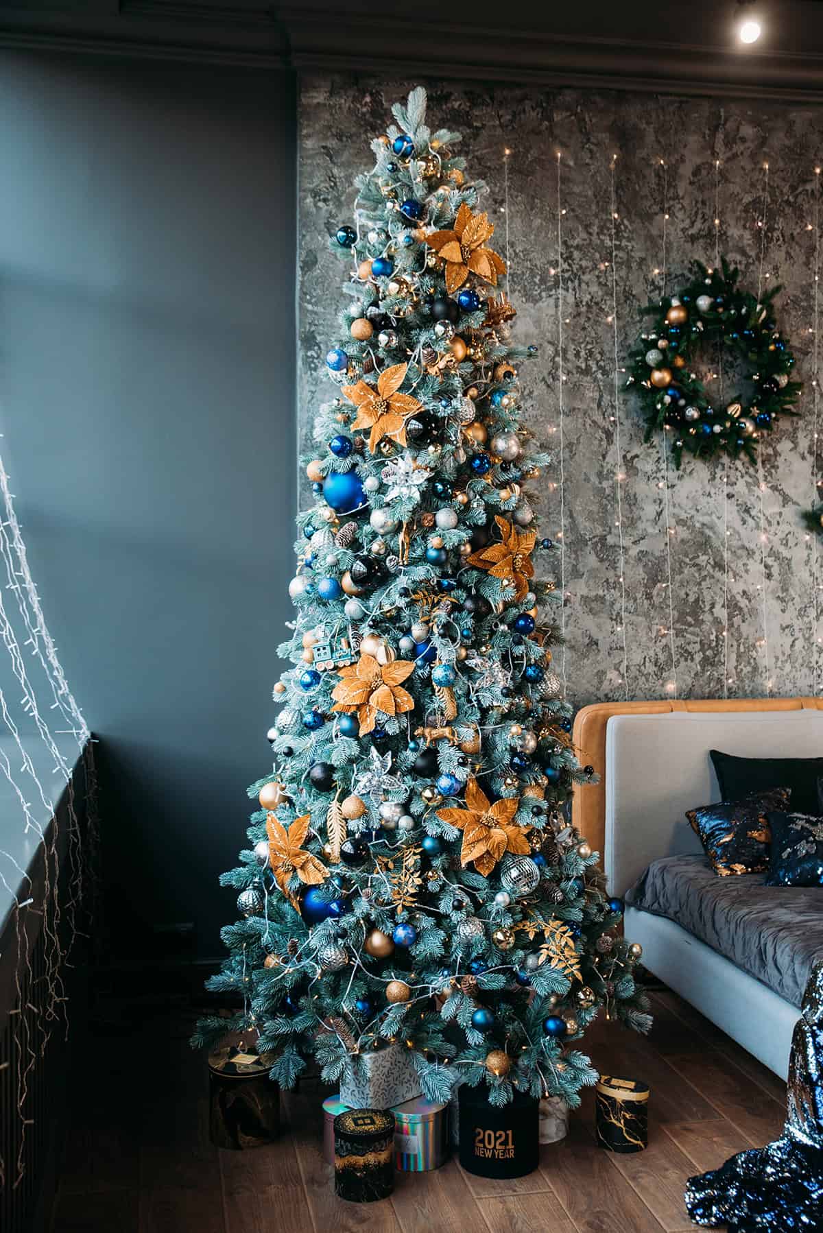 Midnight Blue With Gold