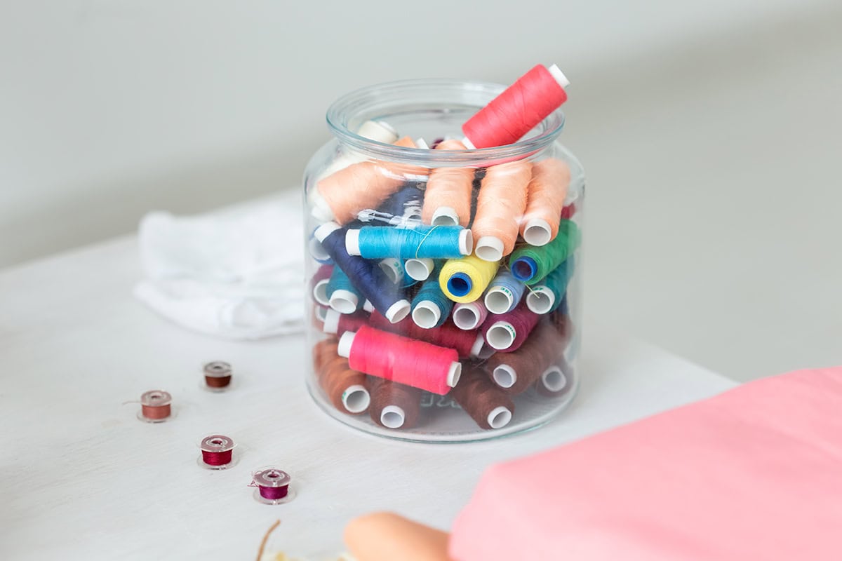 Mini Sewing Kit Jar