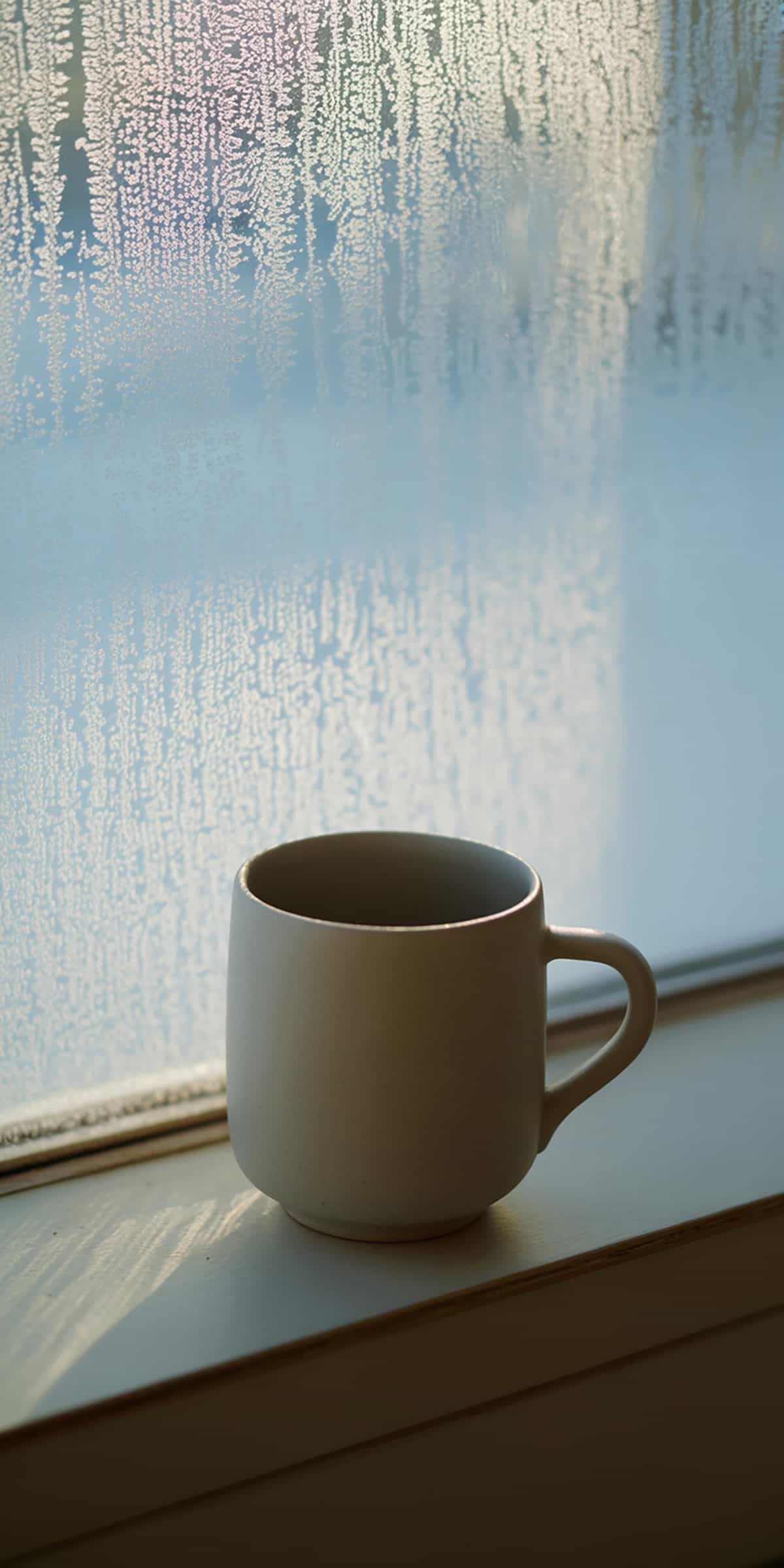 Mug Beside Window Frost