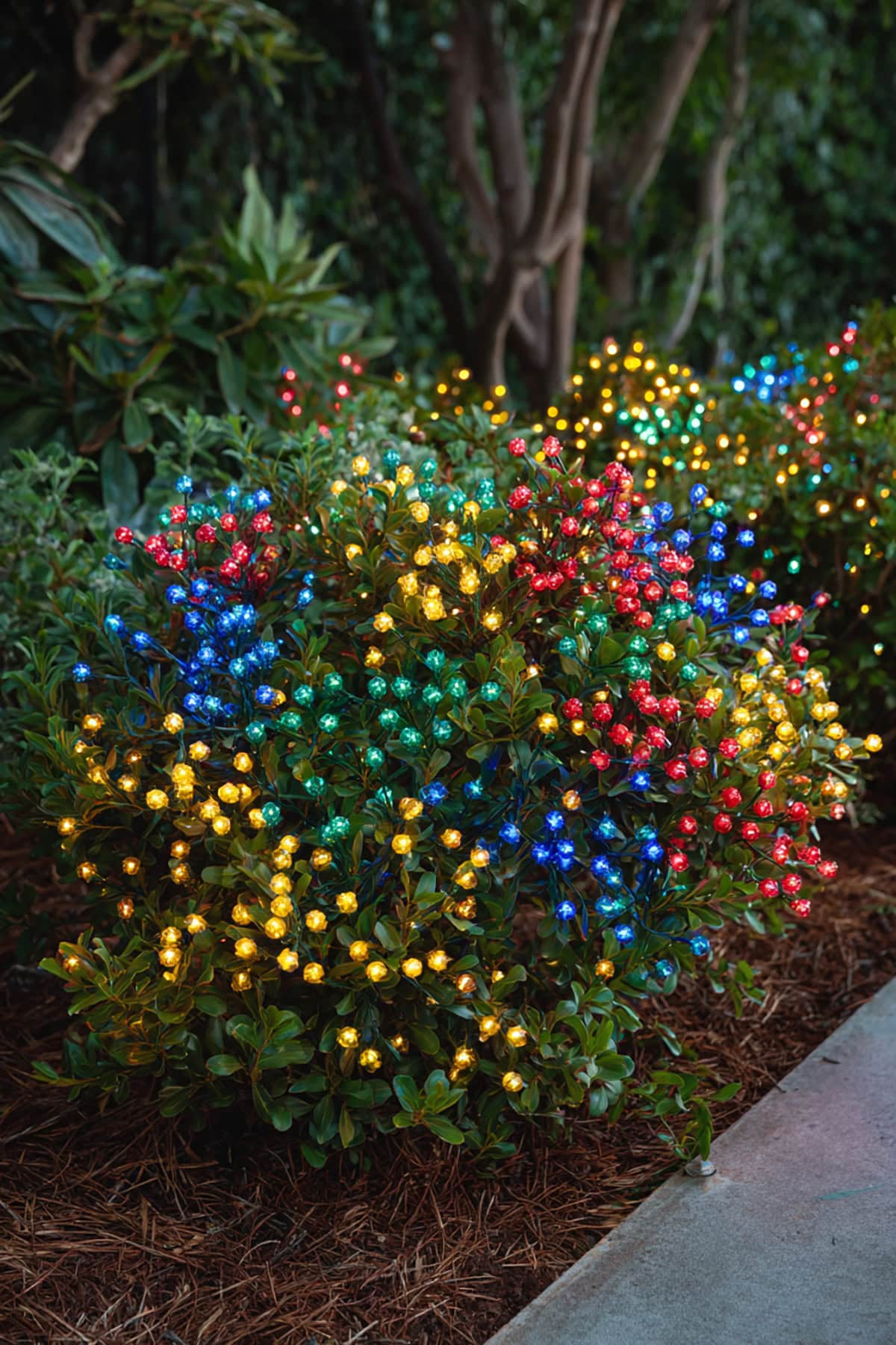 Multi Color Bush Cluster Display