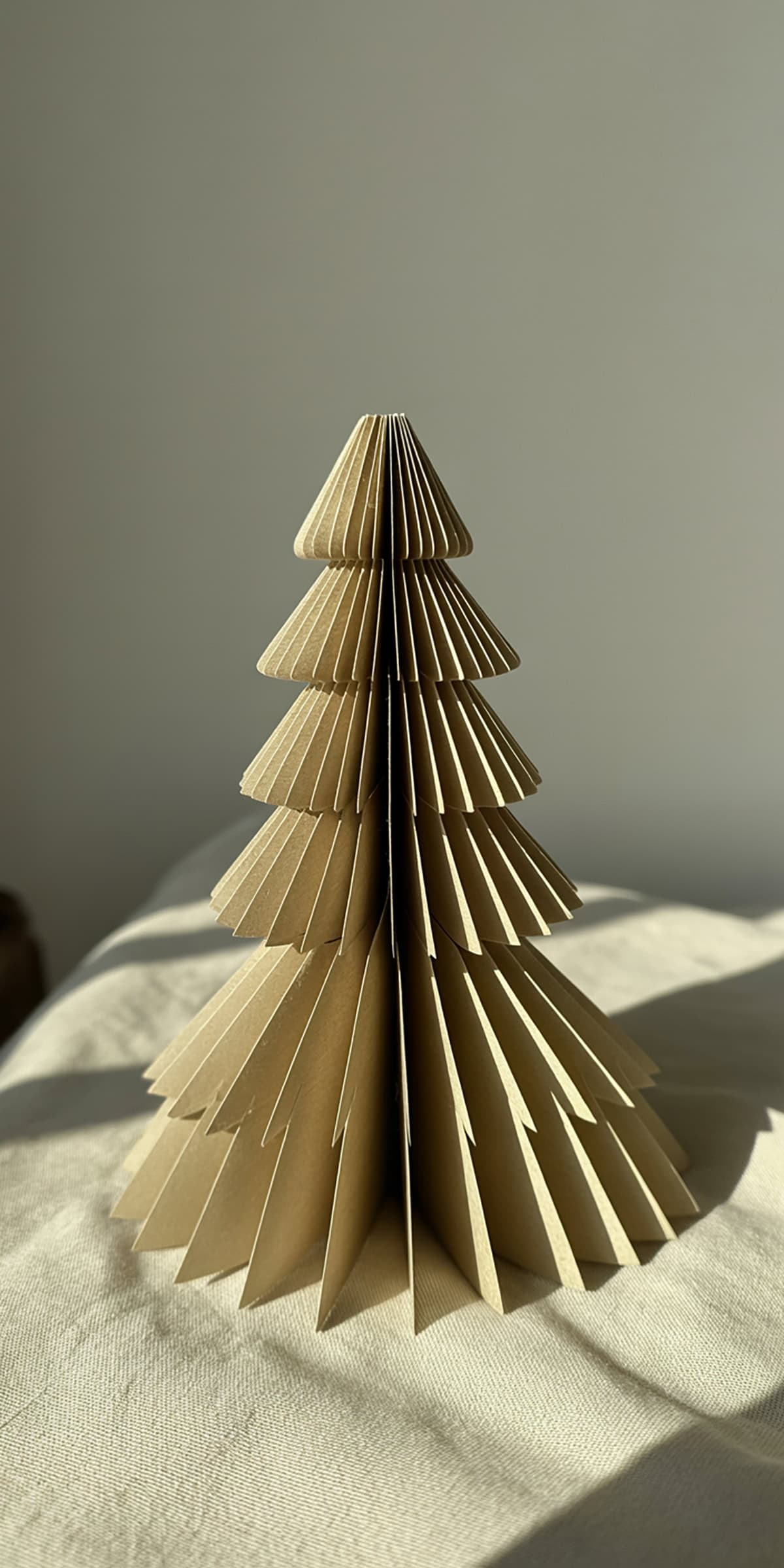 Neutral Paper Tree Decoration