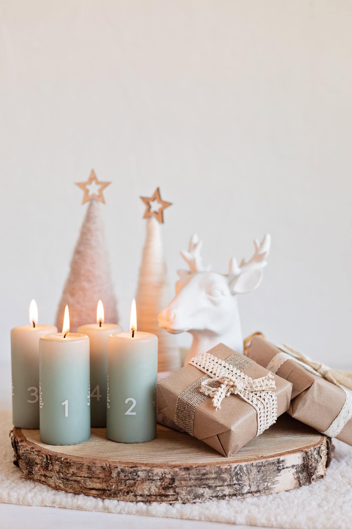 Nordic Advent Candle Arrangement