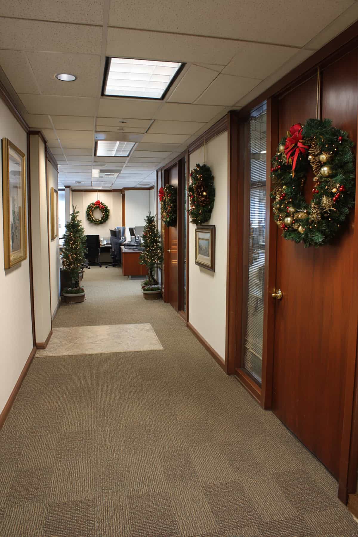 Office Door Christmas Wreaths