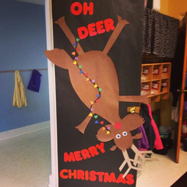 Oh Deer Christmas Door
