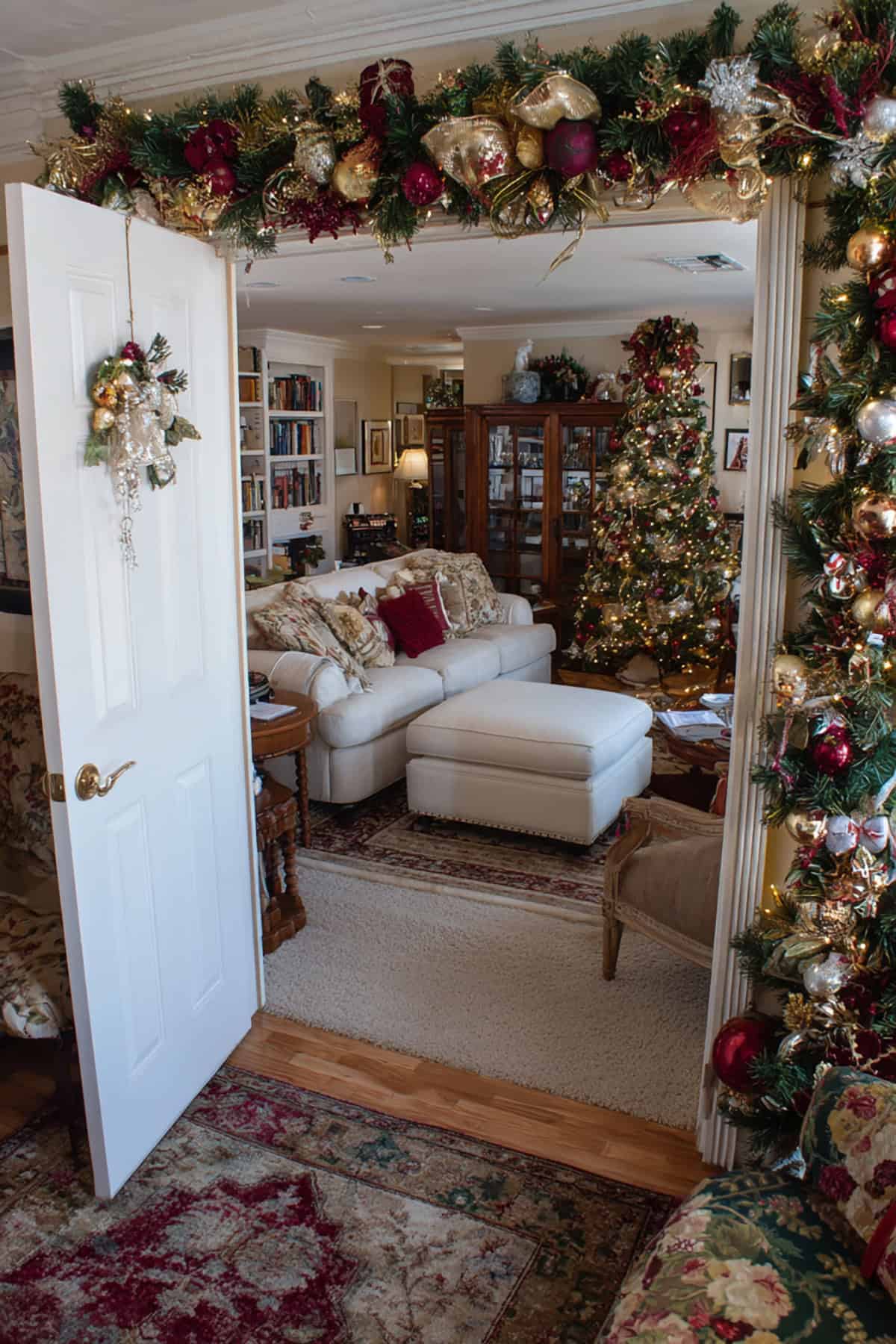 Over the Door Christmas Display