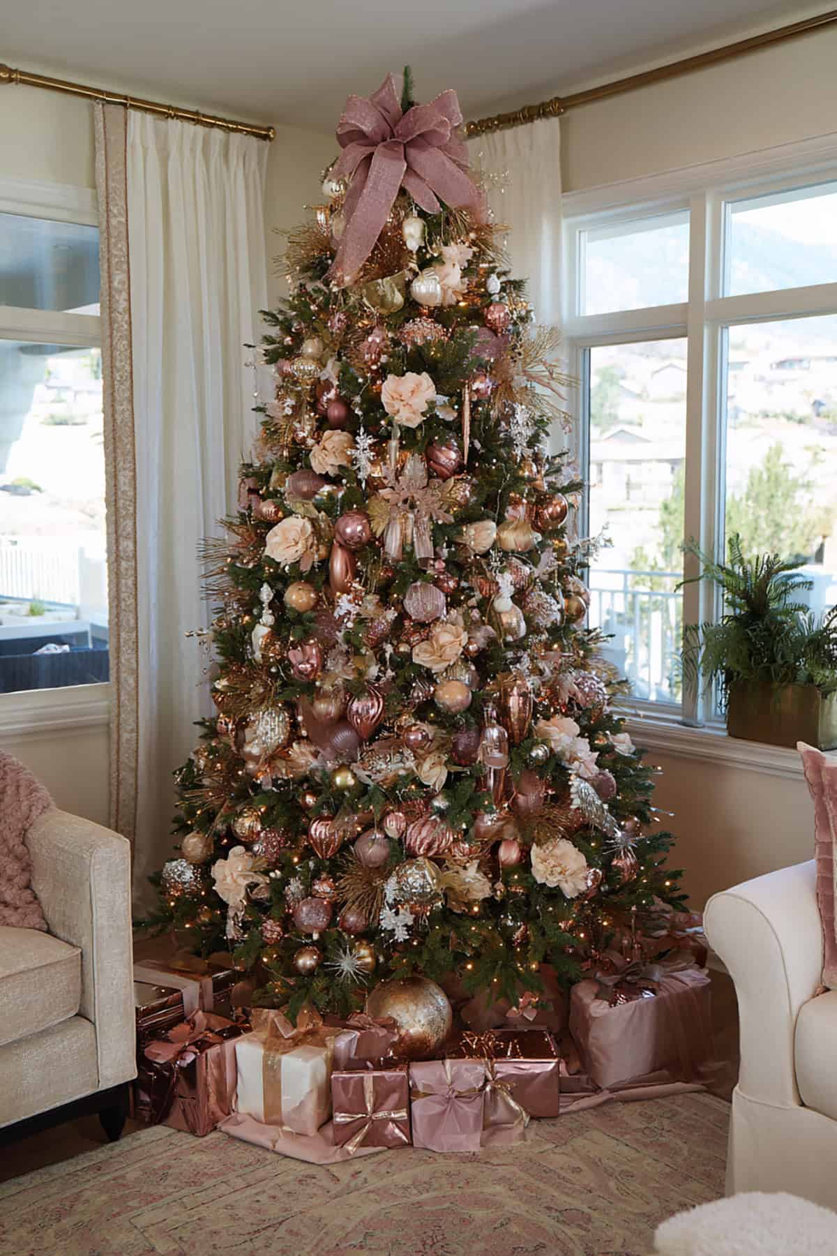 Pink Champagne Christmas Tree