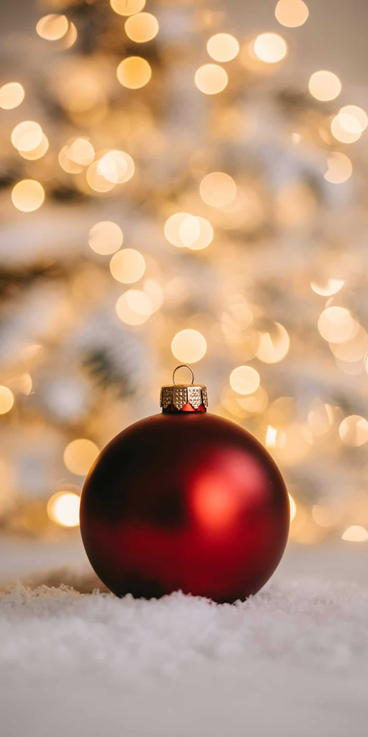 Red Bauble with Soft Bokeh