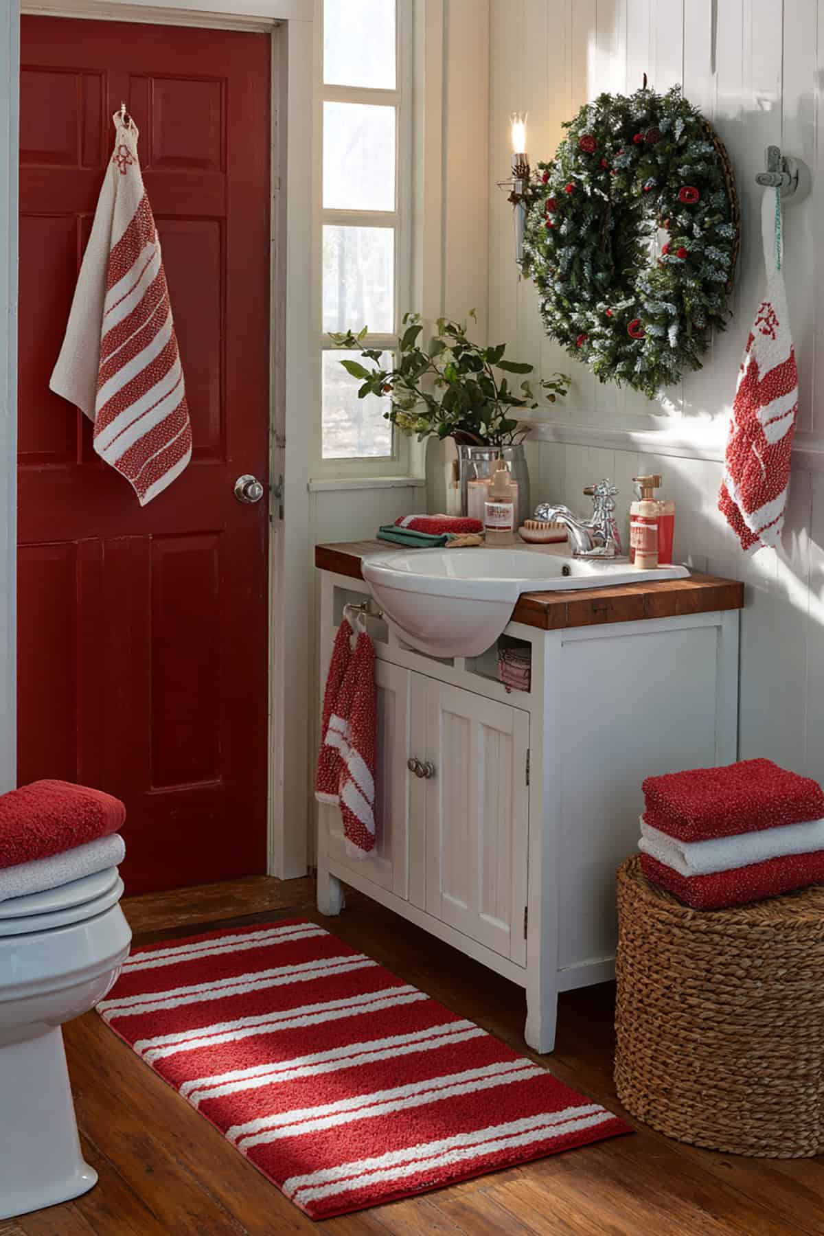 Red and White Candy Cane Theme