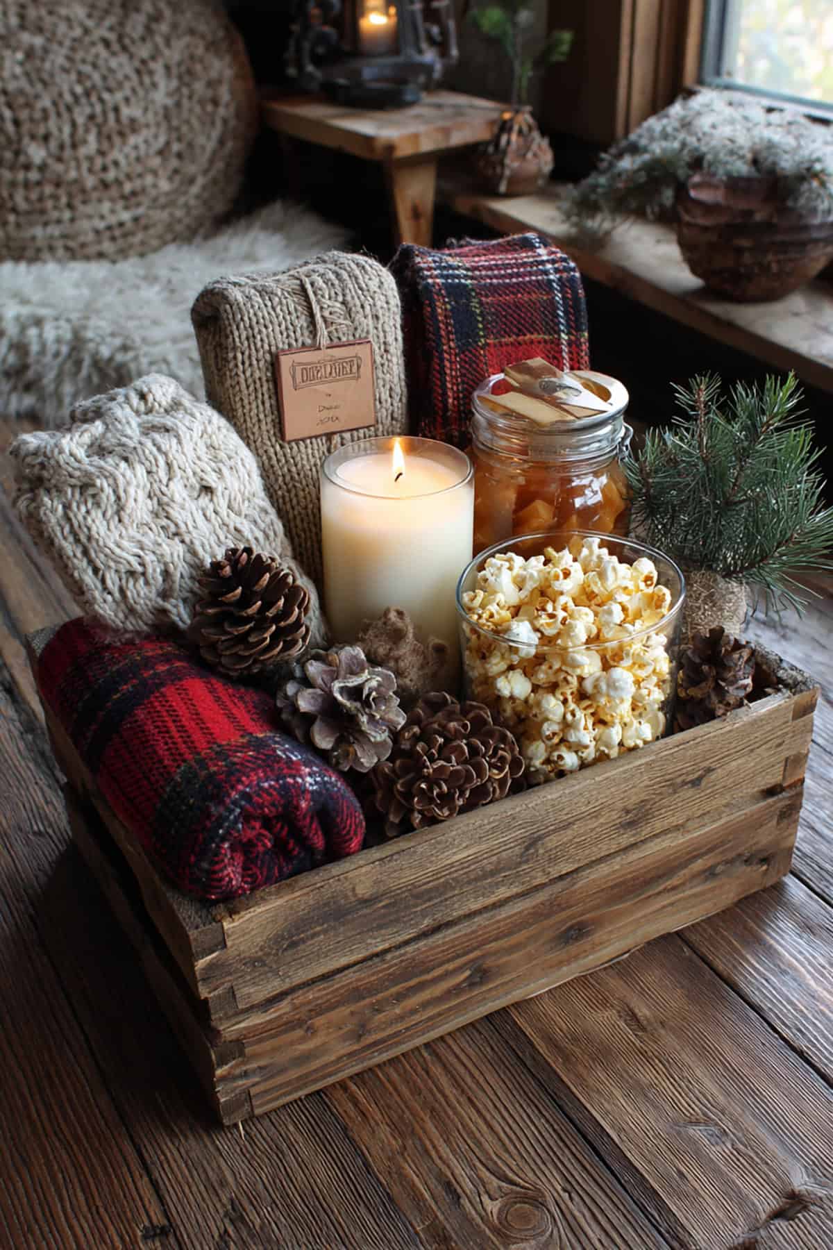 Rustic Cabin Basket