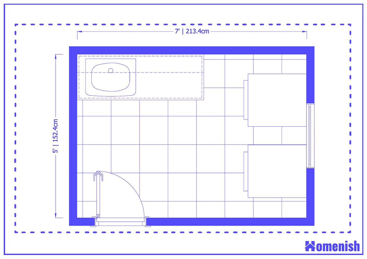 Rustic Laundry Room Layout