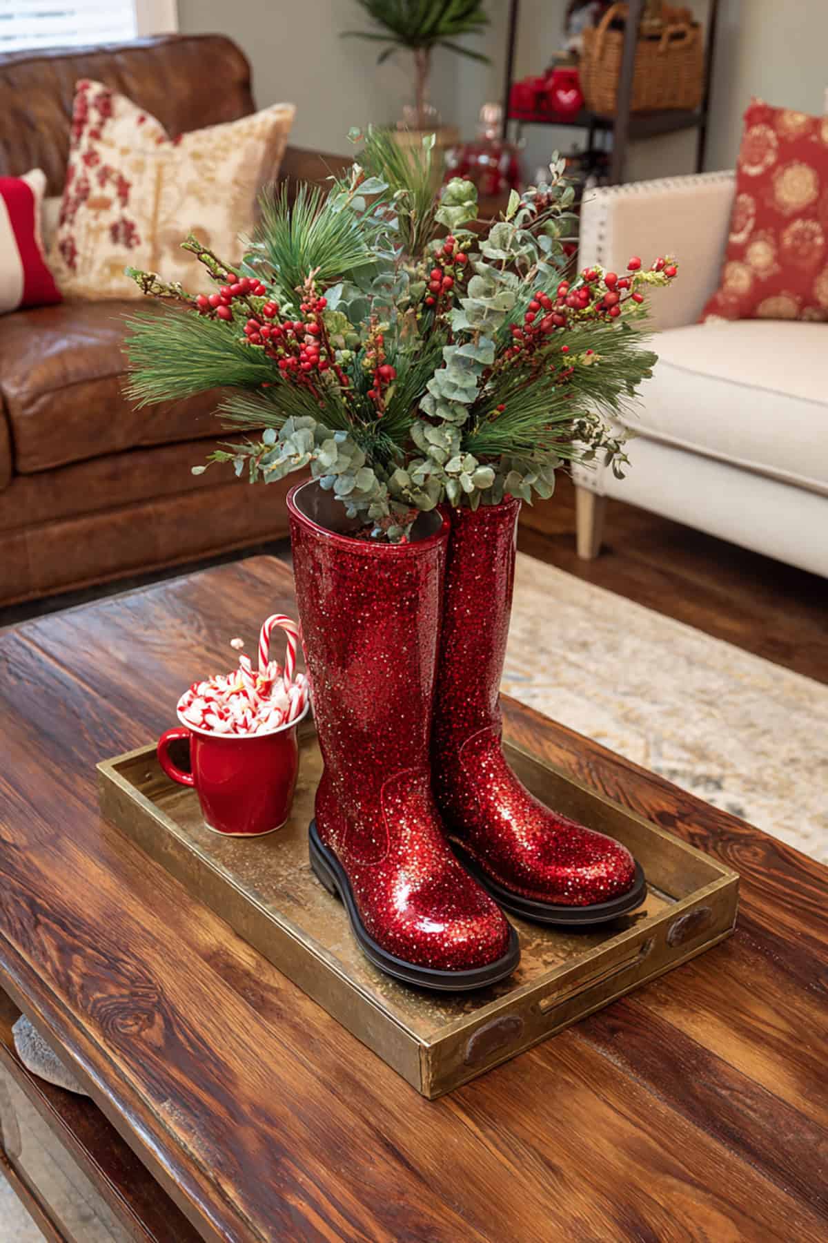 Santa Boot Center Accent