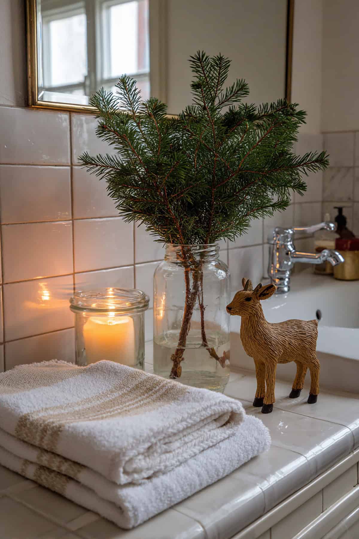 Scandinavian Minimal Christmas Bath