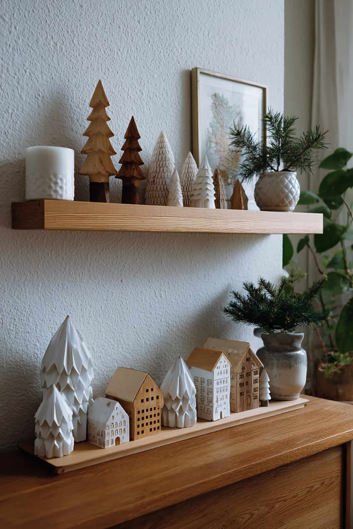 Scandinavian Wood & White Mini Scene